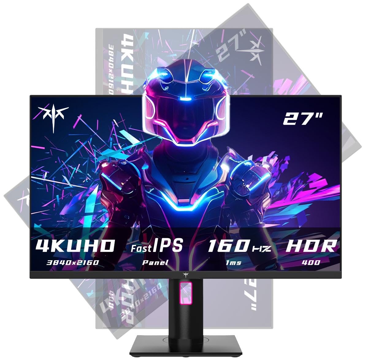 مانیتور بازی ۴K 27 اینچی KTC، نمایشگر سریع UHD 160Hz/144Hz 1ms IPS، Freesync/G-Sync، HDR400، 132٪ sRGB، درگاه‌های HDMI DisplayPort، VESA، قابلیت تنظیم ارتفاع/شیب/چرخش، مدل H27P22S