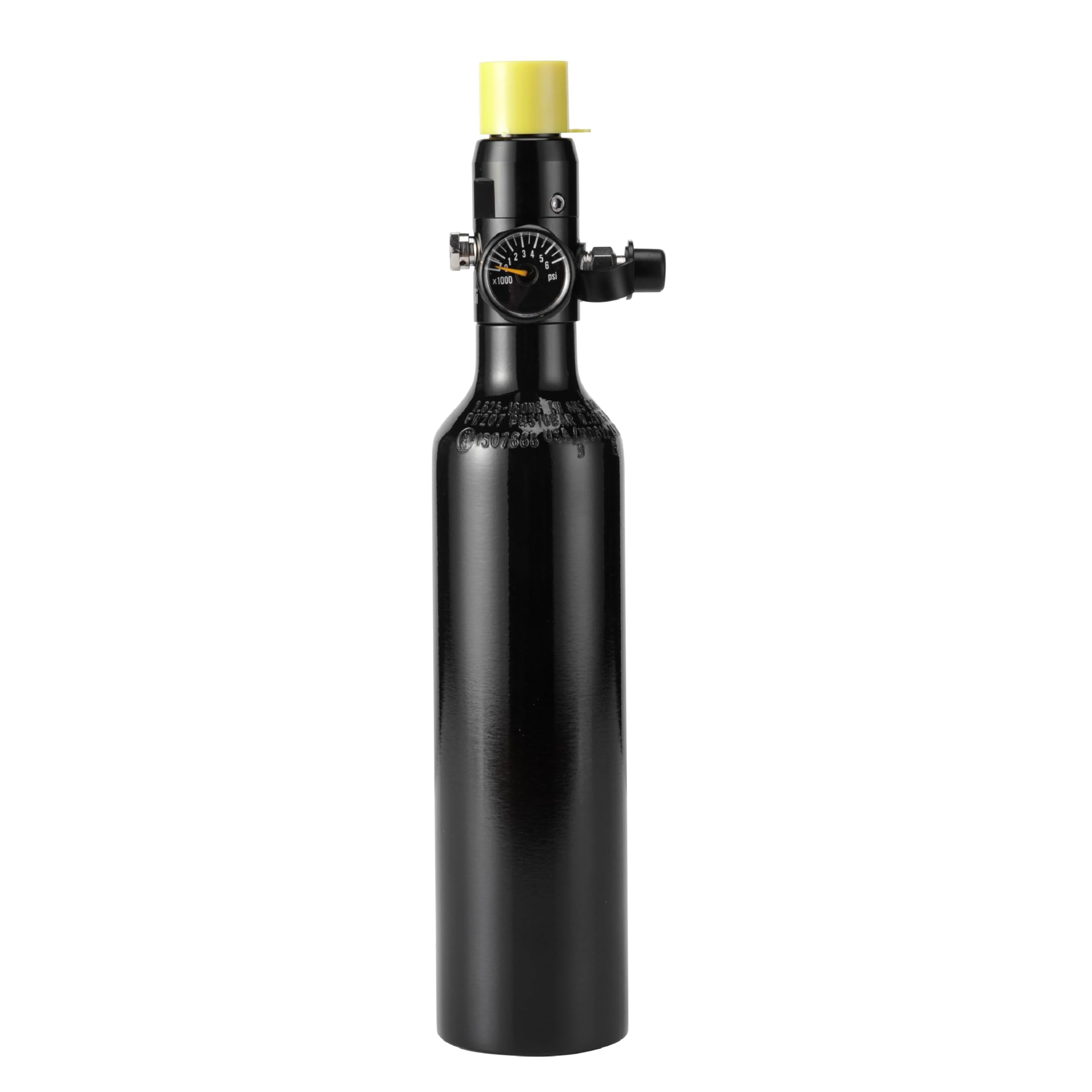 رنگ آلومینیومی تانک هواپنی پینتبال Orctac 13ci 3000psi با خروجی 800Psi، تنظیم‌کننده پینتبال ساخت تایوان برای تفنگ پینتبال، ای سی پی، هواپن هوای نرم