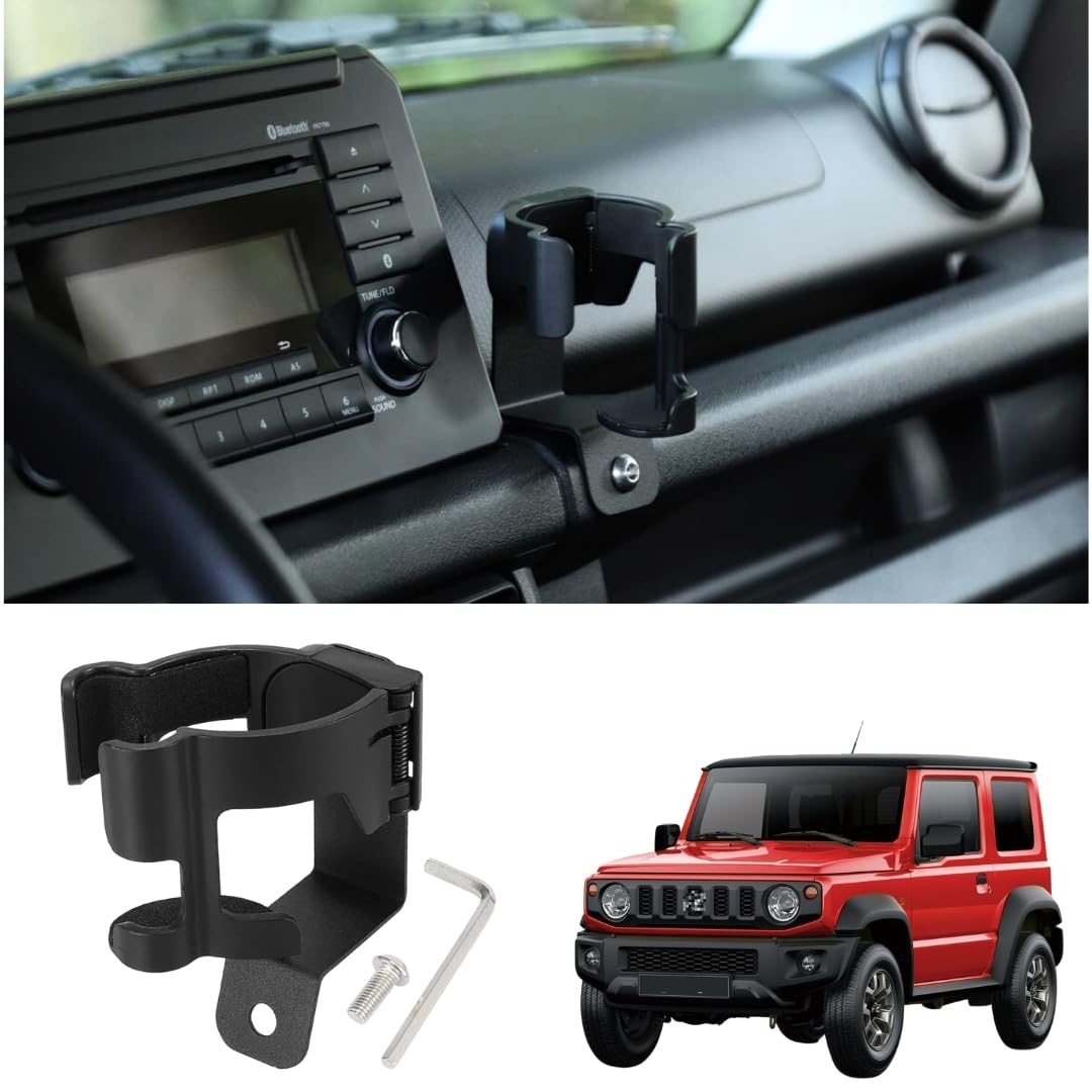 پایه نگهدارنده فنجان و گوشی خودرو TRX AUTO برای Suzuki Jimny JB64 JB74 از سال 2019 تا 2024 | نگهدارنده‌های فنجان خودرو | لوازم جانبی Suzuki Jimny 2024 |