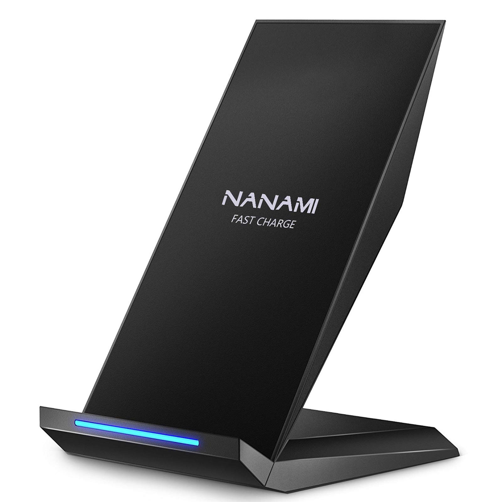 شارژر بی‌سیم سریع NANAMI، شارژر بی‌سیم مدل Qi Certified برای آیفون 16 15 14 13 12 11 Pro Max XR 8 Plus، قابل استفاده با سامسونگ گلکسی S25 S24 Ultra S23 S22 S21 نوت 20 و دیگر گوشی‌های سازگار با Qi، 1 عدد رنگ مشکی شیک