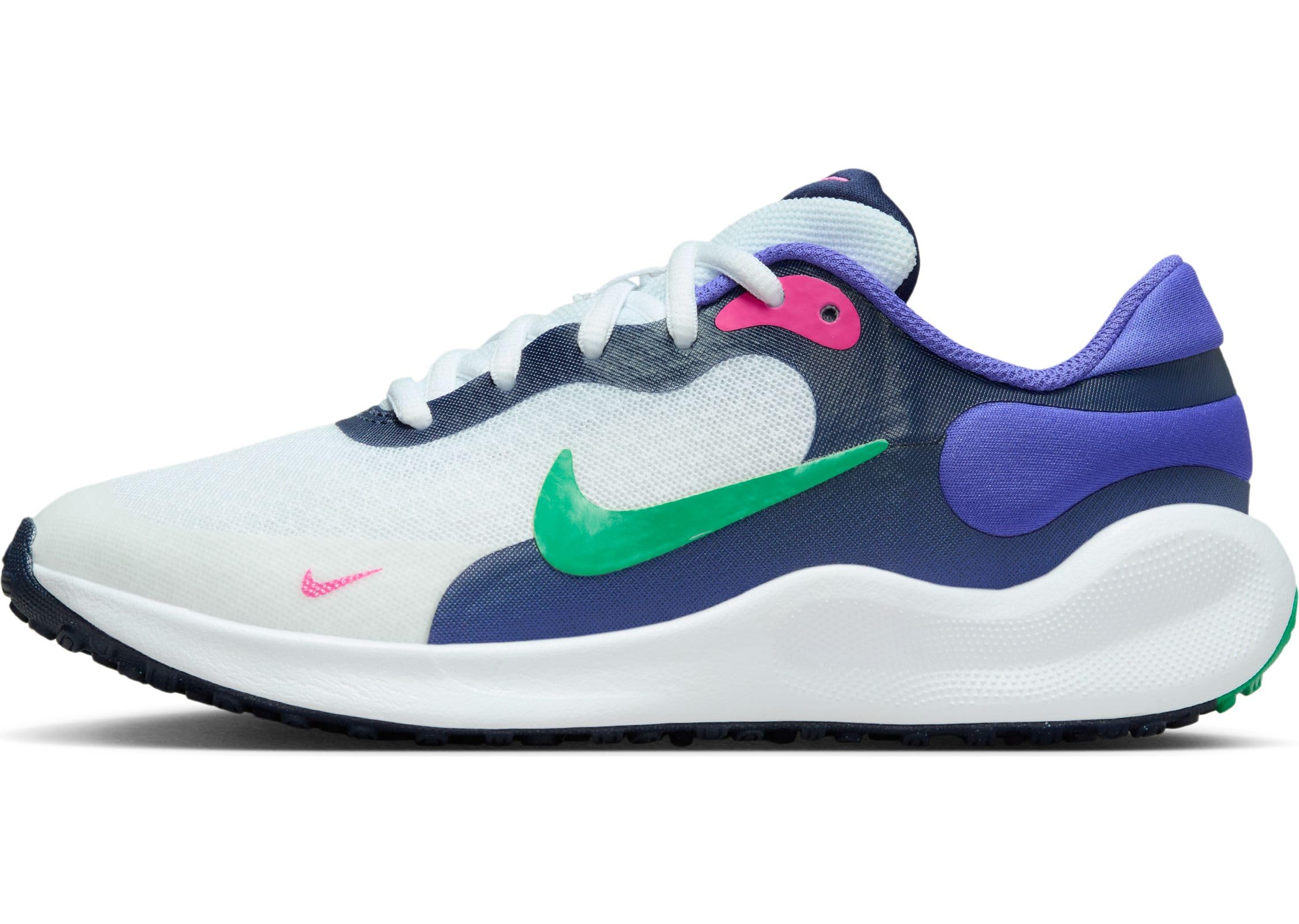 نایک رولوشن ۷ (Gs) کفش ورزشی بچه‌ای یونی‌سکس ۲۳.۵ اورو WHITE/STADIUM GREEN-PERSIAN VIOLET-MIDNI