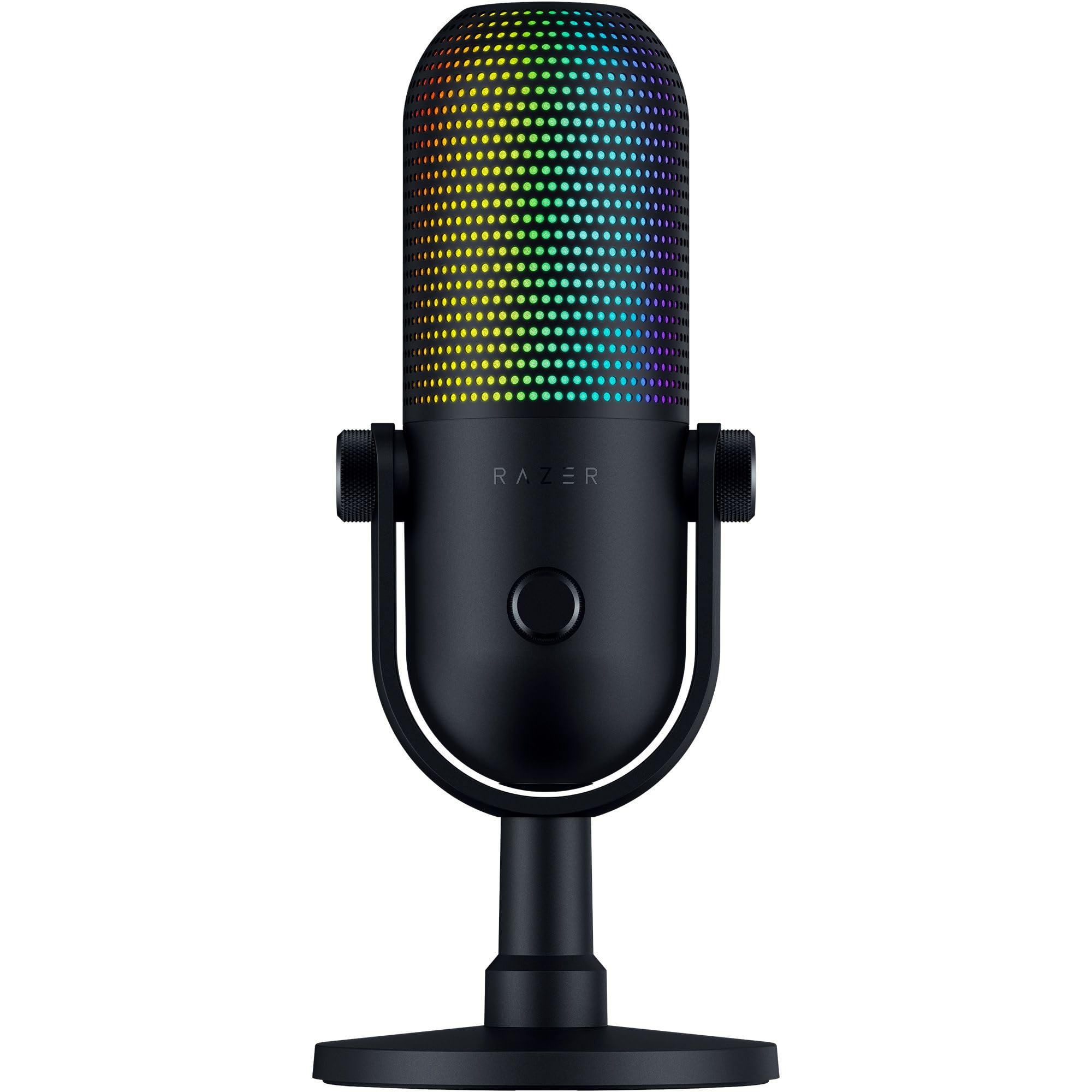 رضر سایرن وی3 کروما - میکروفن USB RGB با قابلیت تپ برای سکوت، رنگ مشکی