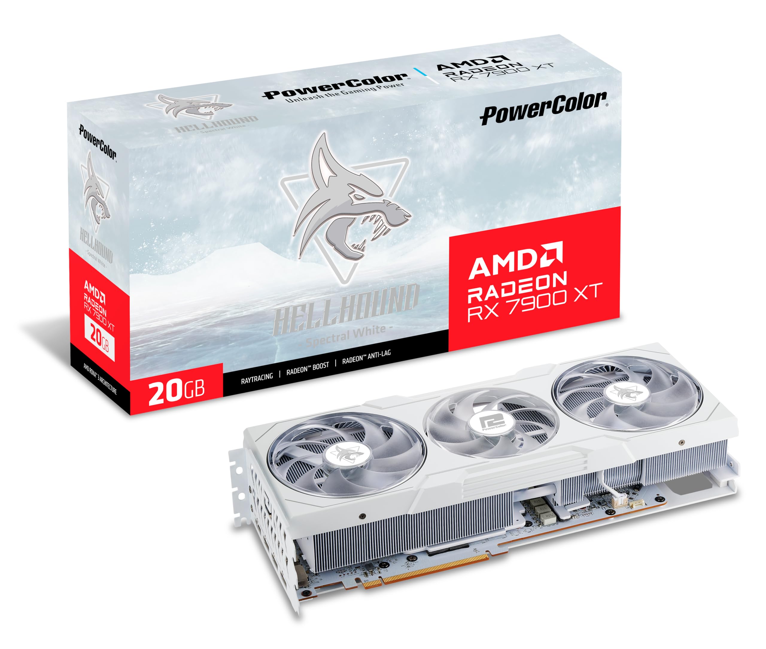 کارت گرافیک PowerColor Hellhound Spectral White AMD Radeon RX 7900XT با حافظه 20GB GDDR6 7900 XT Spectral