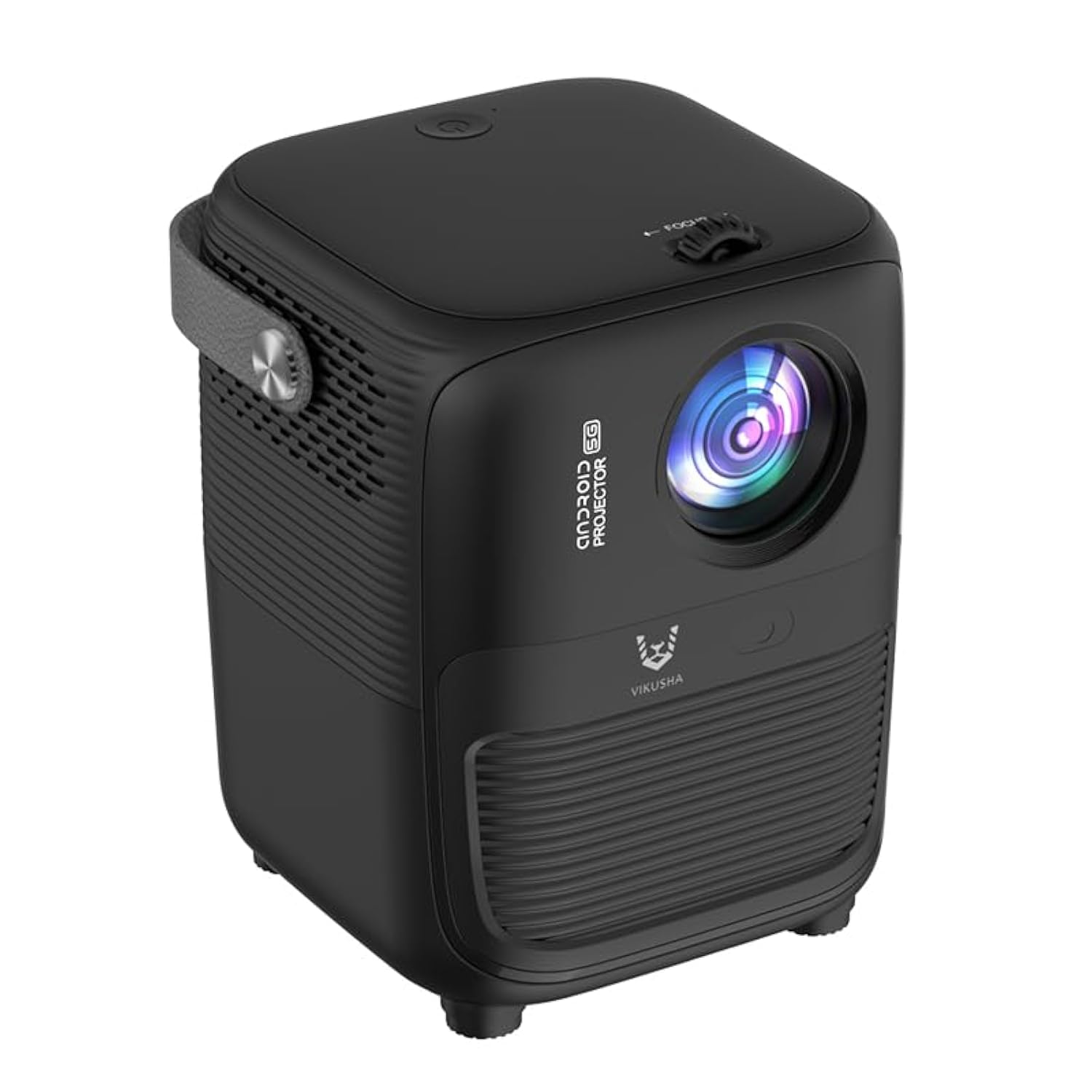 پروژکتور ویدیویی Vikusha با WiFi 5G و بلوتوث 1080P HD، پراکندگی صفحه Cast 2GB + 32GB دو باندی، HDMI، تئاتر خانگی تلویزیون بازی با ریموت کنترل (سیاه)