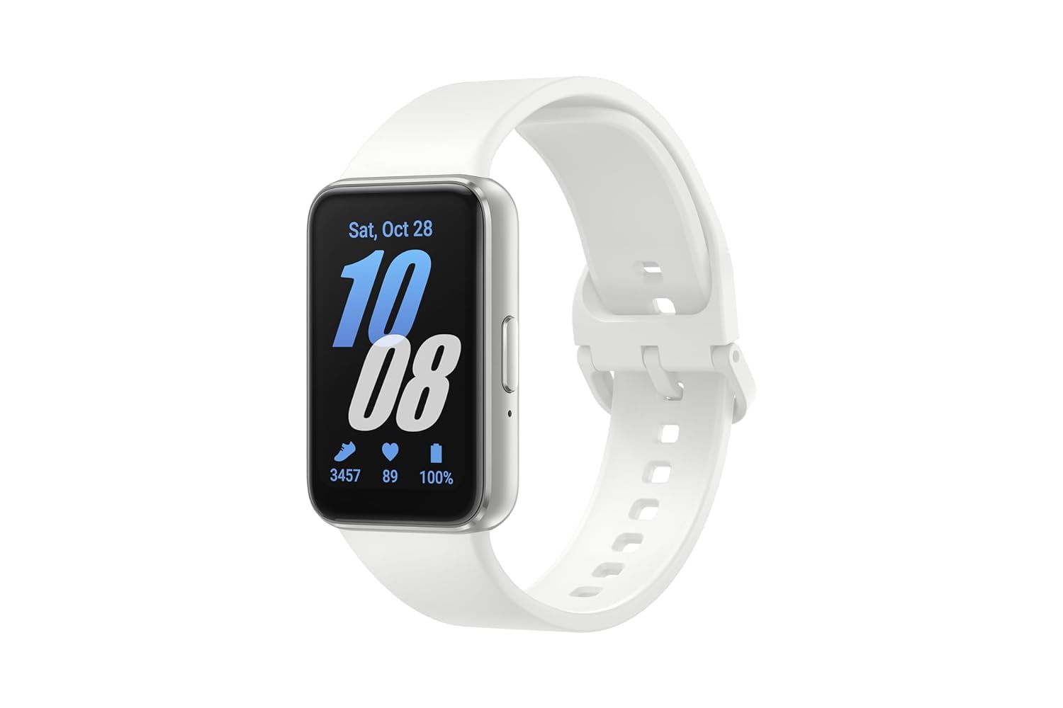 ساعت هوشمند Samsung Galaxy Fit3، پیگیری ورزش و خواب، تشخیص افتادن، بلوتوث، 40 میلیمتر، نقره‌ای