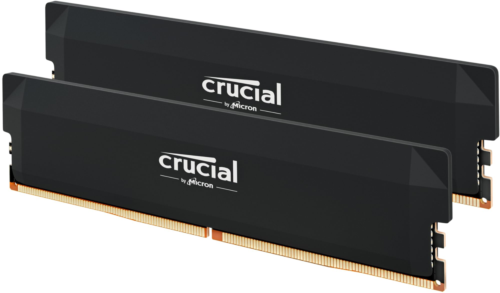 کیت RAM اورکلاکینگ Crucial Pro 32GB (2x16GB) DDR5 با فرکانس 6000MHz (یا 5600MHz) حافظه رم دسکتاپ CP2K16G60C36U5B سیاه