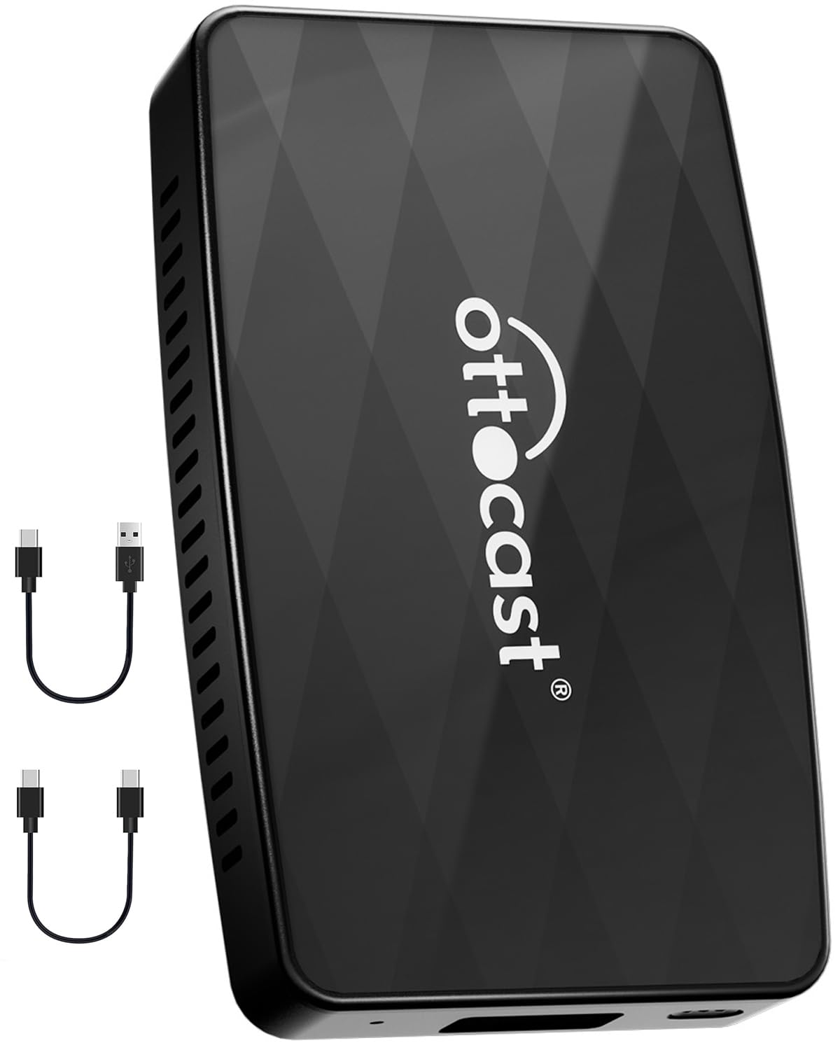 درگاه Ottoadapter MX بی‌سیم CarPlay Android Auto با قابلیت تابینی، دانگل Car Play 3 در 1 از سیمی به بی‌سیم، پلاگ و پلی، اتصال سریع بهبود یافته ۱۴ ثانیه ای دوگانه Wi-Fi 5.2 BT Switch در چند ثانیه