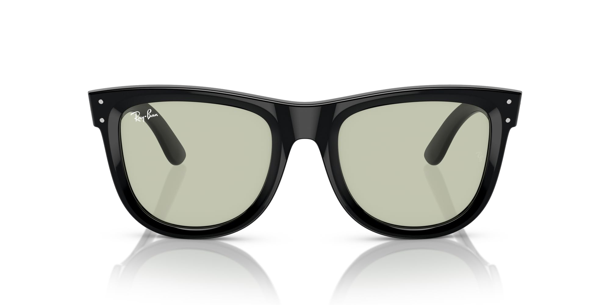عینک زرین مدل Wayfarer Reverse Squared سیاه/سبز روشن Unisex از Ray-Ban