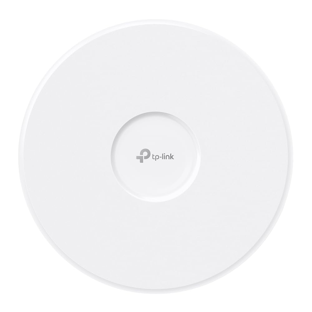 Omada EAP783 | BE22000 Tri-Band Wi-Fi 7 دسترسی بی‌سیم نقطه دسترسی | 2 پورت 10 گیگابیتی PoE+ | عملکرد چند پیوند، یکپارچه سازی SDN | دسترسی ابری و اپلیکیشن Omada | بدون آداپتور برق DC BE22000 بدون آداپتور برق DC