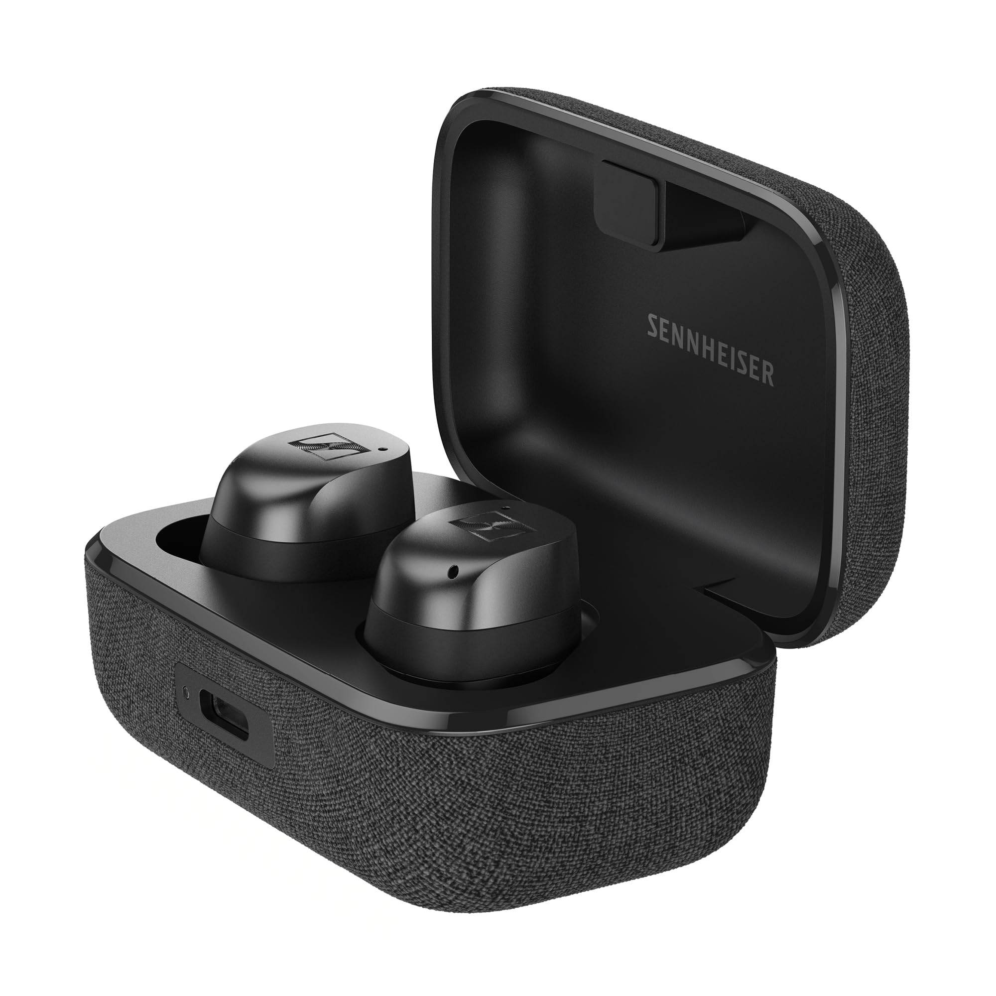 هدفون هوشمند بی‌سیم Sennheiser Consumer Audio MOMENTUM True Wireless 4 با بلوتوث ۵.۳، صدای بسیار واضح، طراحی راحت، عمر باتری ۳۰ ساعته، فناوری ANC تطبیقی، LED و Auracast - مشکی گرافیت