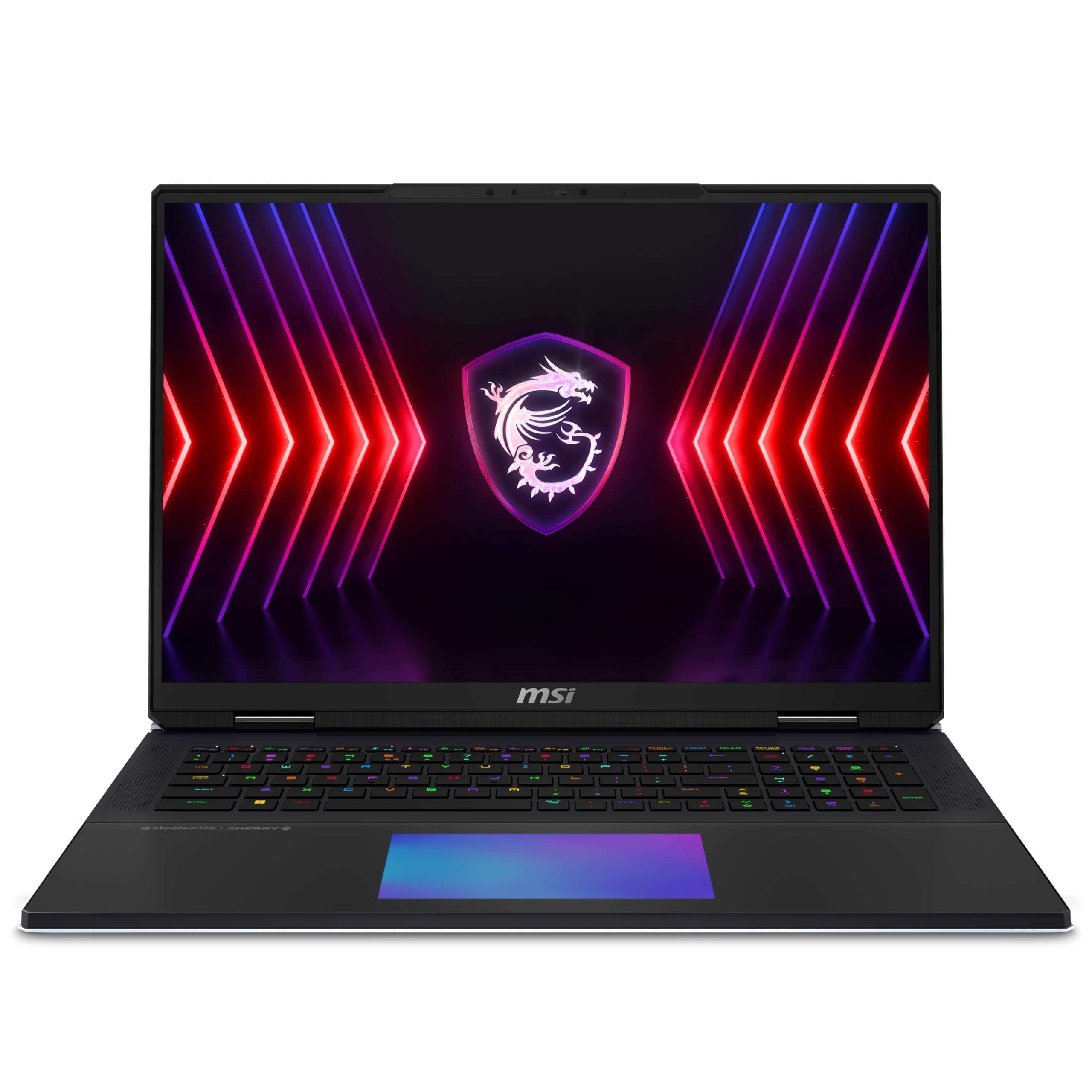 MSI Titan 18 HX A14VIG، لپ تاپ گیمینگ، نمایشگر 18 اینچ UHD+، پردازنده Intel Core™ i9-14900HX نسل چهاردهم، 128 گیگابایت رم، 4 ترابایت حافظه SSD، کارت گرافیک Nvidia RTX 4090 با 16 گیگابایت حافظه GDDR6، ویندوز 11، صفحه کلید انگلیسی-عربی، گارانتی 2 ساله - [9S7-182221-073]