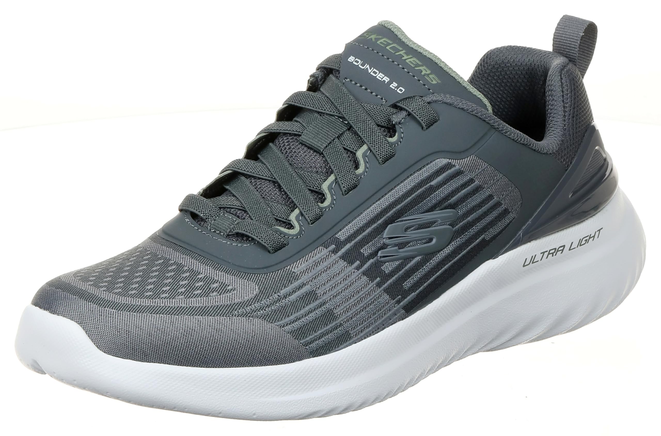 کفش مردانه Skechers BOUNDER 2.0، سایز 43 (EU)، رنگ ذغالی-زیتونی