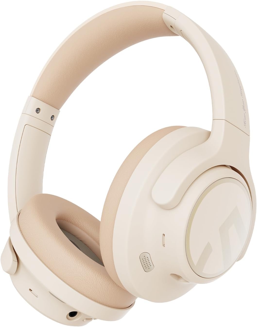 هدفون‌های لغو نویز فعال SoundPEATS Space Hybrid، هدفون‌های Over Ear با زمان پخش ۱۲۳ ساعته، هدفون‌های بی‌سیم بلوتوث با باس عمیق، صدای با کیفیت بالا، اتصال چندنقطه‌‌ای و EQ سفارشی از طریق نرم‌افزار اختصاصی، رنگ بژ