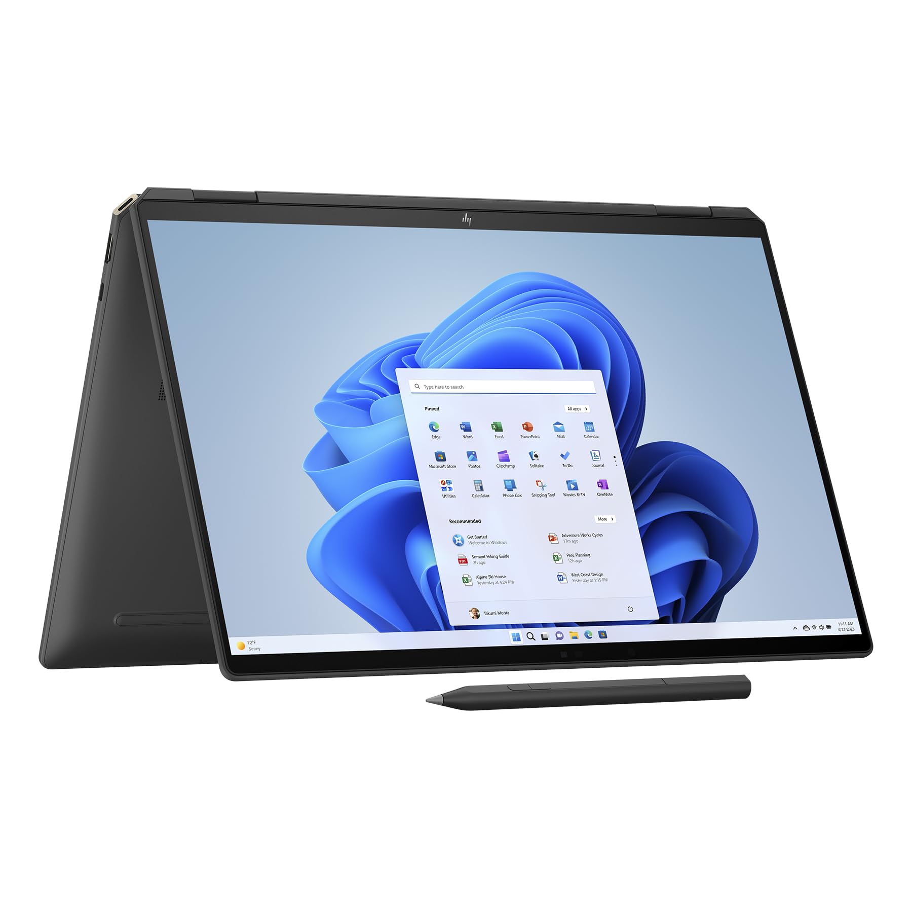 لپ‌تاپ HP Spectre x360 16-aa0172ng شامل Pen 16 اینچ WQXGA IPS Touch 120Hz، Intel Core Ultra 7-155H، 16GB RAM، 1TB SSD، ویندوز 11