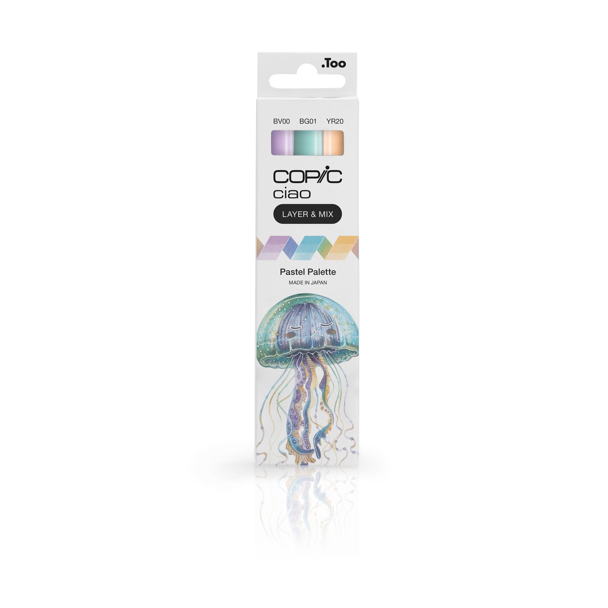 سه تایی قلم COPIC Ciao Layer & Mix Pastel Palette، نشانگر هنر، کارهای دستی رنگ آمیزی، گرافیک، مدل نقاشی، طراحی، انیمه و مانگا