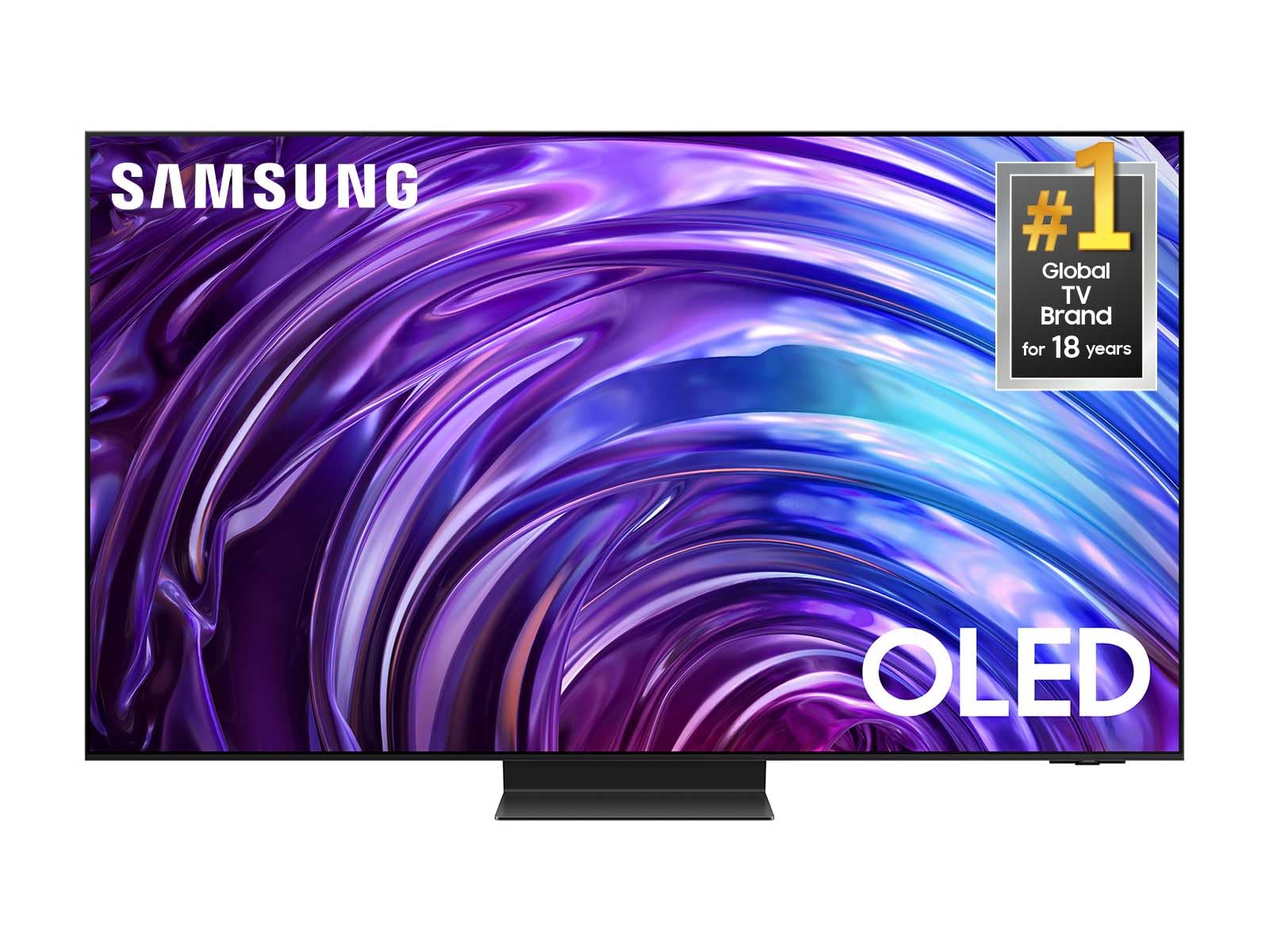تلویزیون هوشمند Samsung 55 اینچ کلاس OLED 4K سری S95D با HDR Pro و Dolby Atmos، صدای پیگیری شیء، Motion Xcelerator، تقویت کننده عمق واقعی، ارتقای هوش مصنوعی - نسخه بین‌المللی
