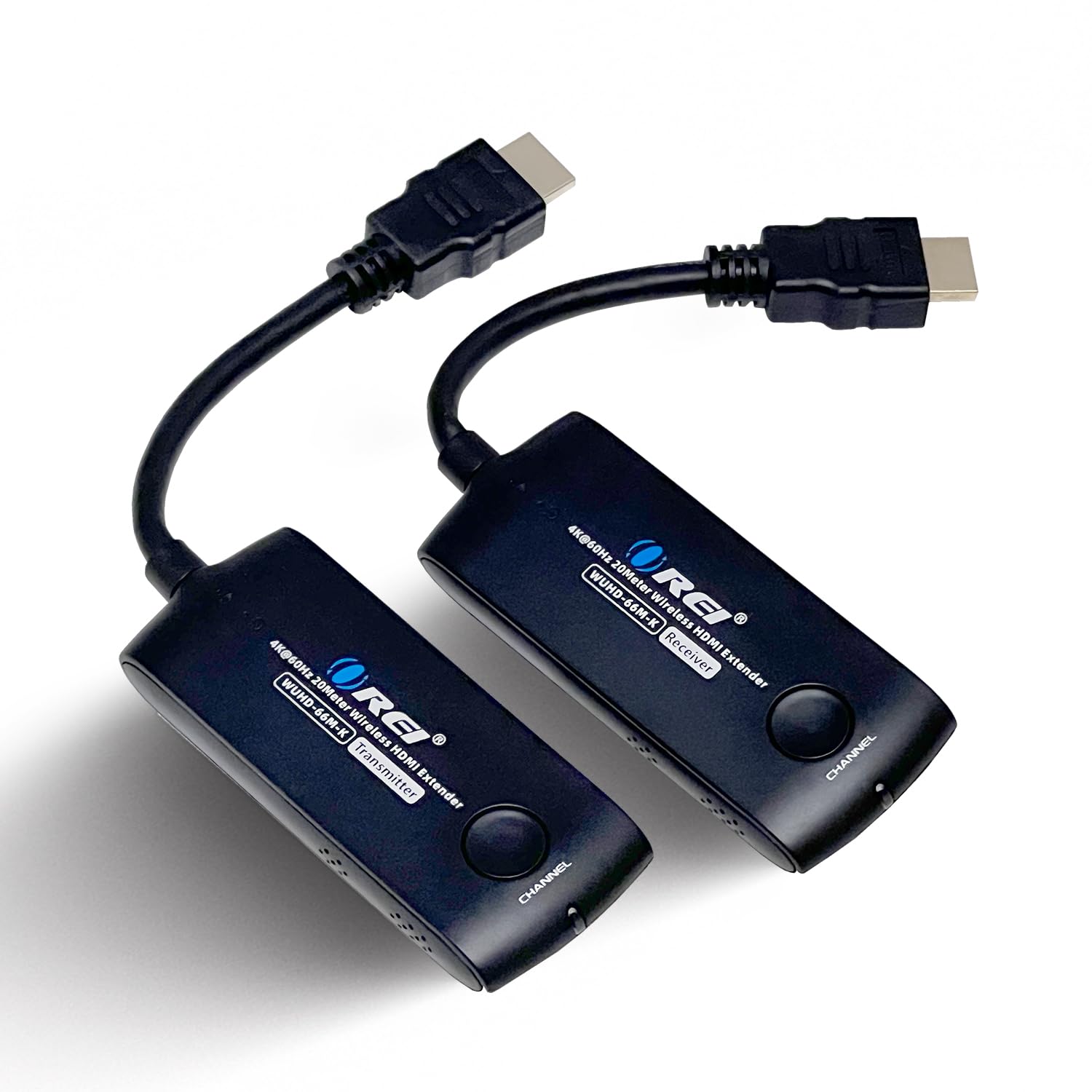 OREI ترمیتر و گیرنده بی‌سیم HDMI Extender دانگل UtraHD 5.1-5.2 گیگاهرتز تا 4K @ 60Hz - تا 60 فوت - مناسب برای استریم از لپتاپ، کامپیوتر، کابل، نتفلیکس، یوتیوب، پلی‌استیشن 4 به تلویزیون یا پروژکتور 4K@60Hz تا 66 پا