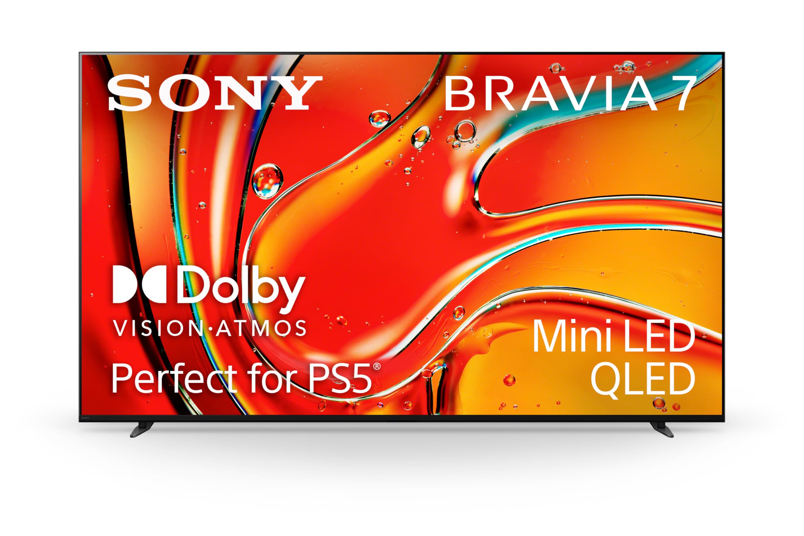 تلویزیون هوشمند 4K HDR 85 اینچی Sony BRAVIA 7 با فناوری Mini LED XR QLED، کاملاً متعادل برای تماشای فیلم‌ها، بازی‌های PS5 و ورزش، دارای Google TV، مدل 2024 مخصوص UAE به اندازه 85 اینچ است.