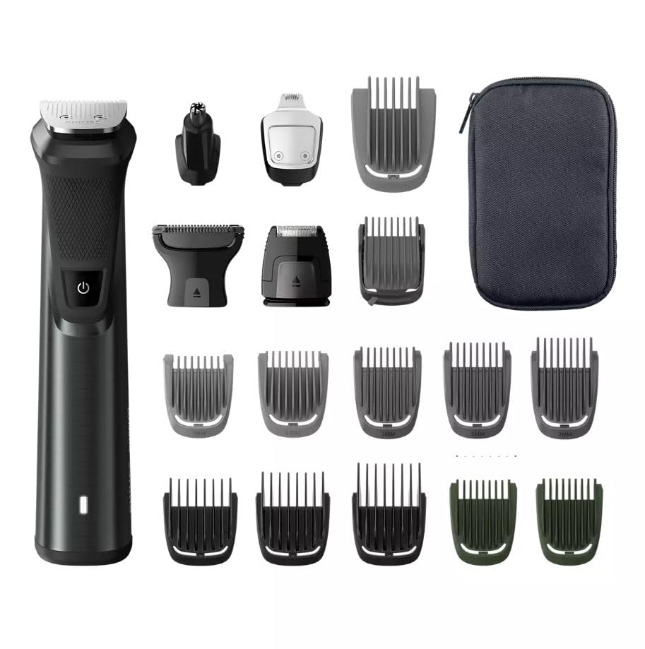سرویس گریمینگ مردانه Philips Norelco Multigroom Series 9000-21 تکه برای ریش، بدن، صورت، بینی، گوش و تراش مو