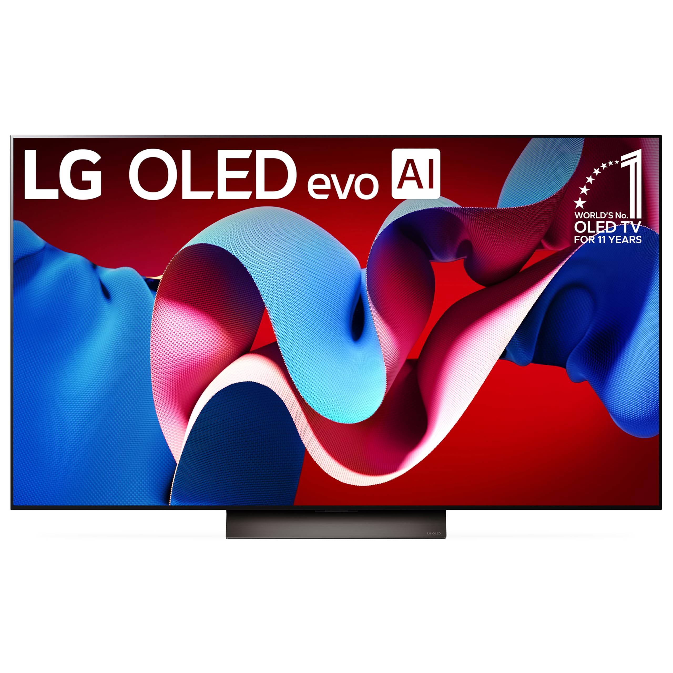 تلویزیون هوشمند سری LG 55 اینچ کلاس C4 OLED evo با پردازنده 4K، صفحه صاف، دارای ریموت جادویی AI-Powered با Alexa Built-in (OLED55C4PUA، 2024) - تنها تلویزیون 55 اینچ