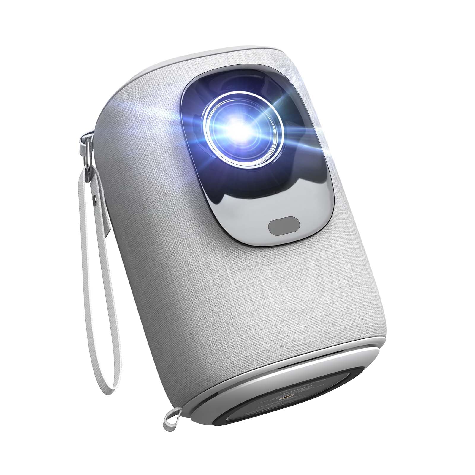 پروژکتور ONOAYO [Low Noise & Lens Cap] با وای فای و بلوتوث، به شما پروژکتور کوچک AY2Pro 550 ANSI، فوکوس الکتریکی و کی‌استون عمودی خودکار، پروژکتور خارجی، بند حمل موجود (سفید) AY2 PRO S AY2PRO سفید