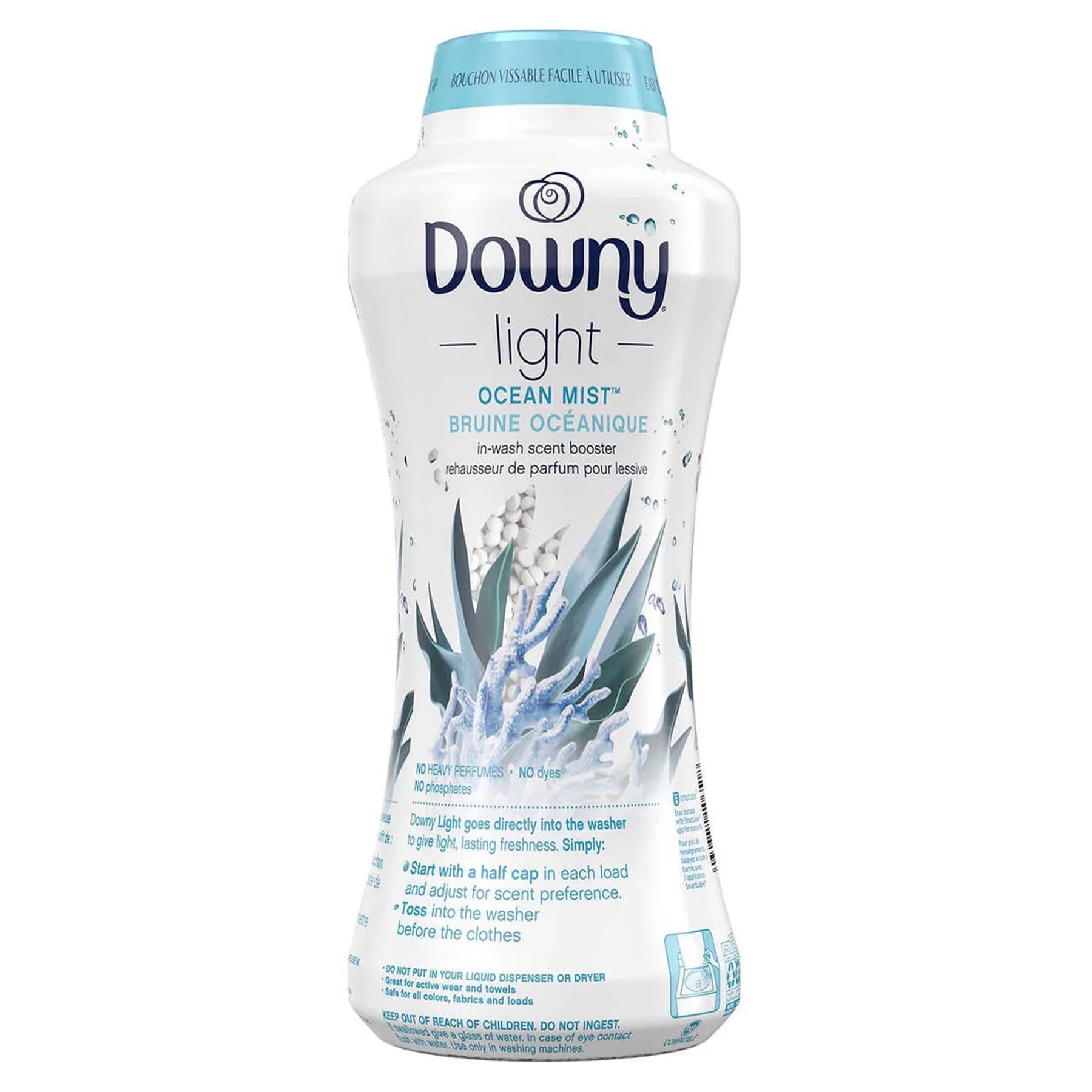 افزودنی عطر دریایی Downy Light Ocean Mist - 963 گرم (34.0 اونس)