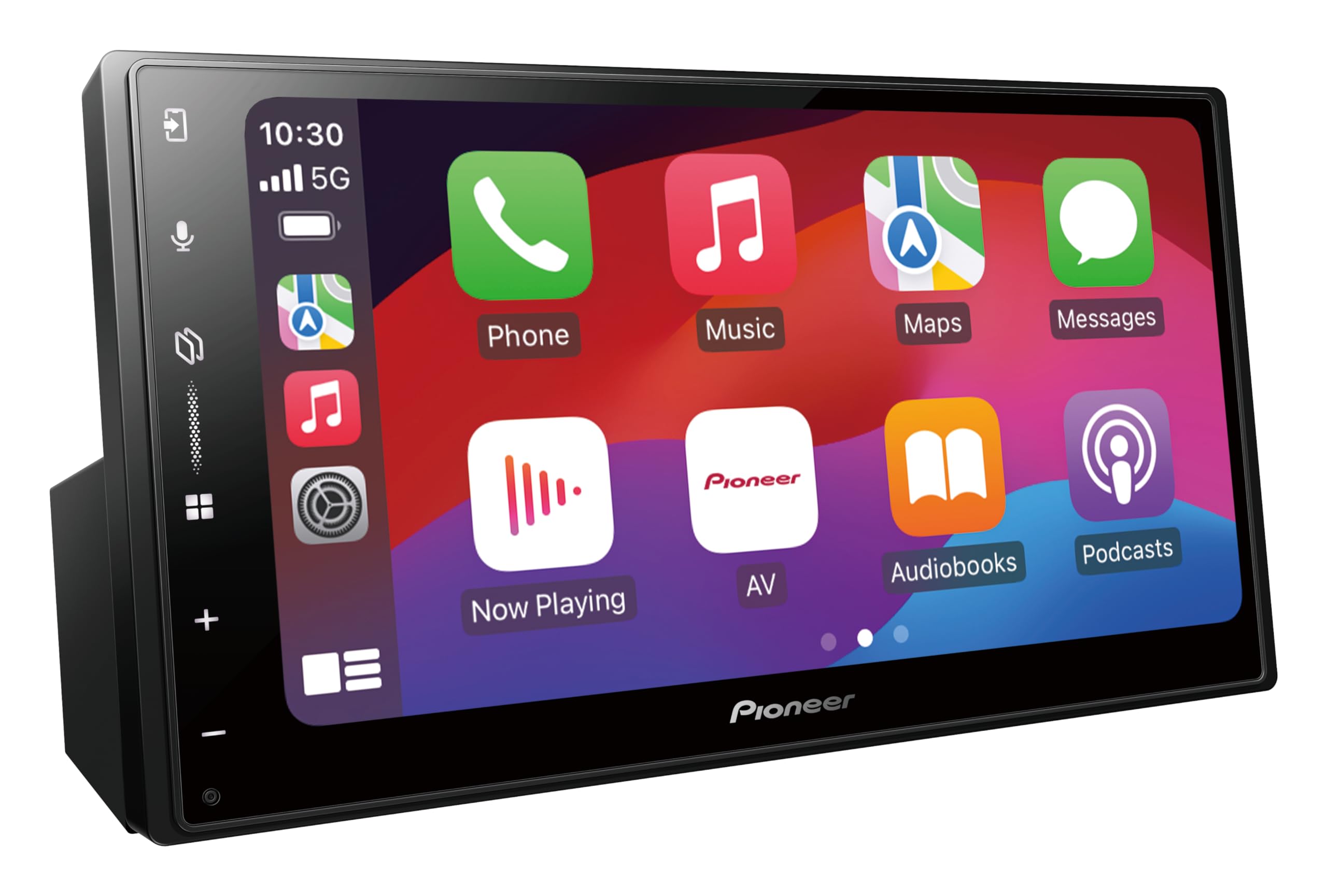 پاینیر SPH-DA77DAB - مرکز رسانه‌ای 2DIN، پنل لمسی 6.8 اینچی با قابلیت Wi-Fi، بلوتوث، Apple CarPlay، اندروید اتومبیل و DAB+، اکولایزر گرافیکی 13 بانده تک‌پانل