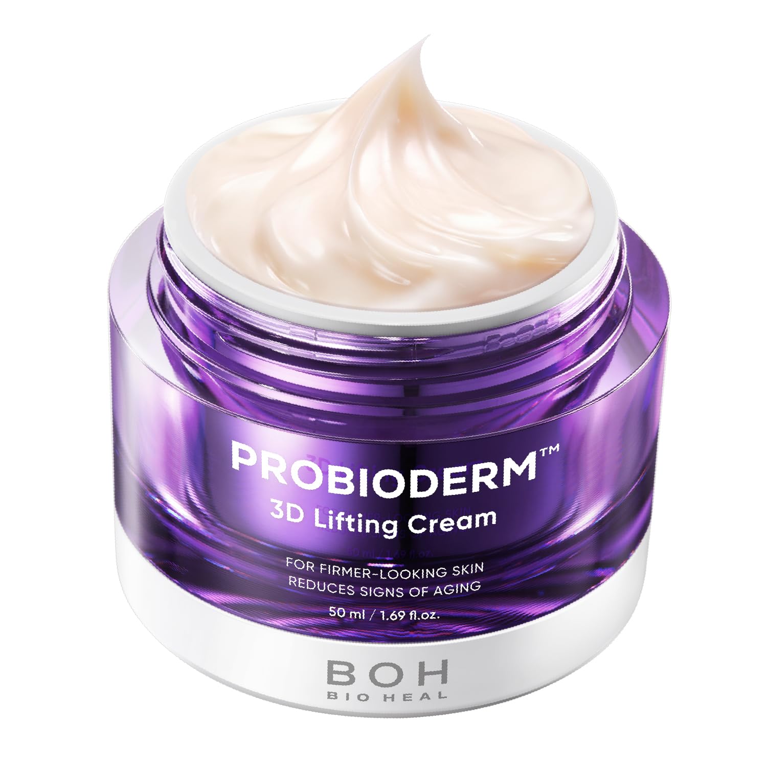 کرم لیفتینگ 3 بعدی BIOHEAL BOH Probioderm با حجم ۱.۷ اونس | کرم شبانه ضد پیری پیشرفته کره ای با پروبیوتیک ویژه با پیچیدگی ۱۷ پپتید و پروبیودرم دارای پتانسیل اثر گذار بر چین و چروک های صورت و گردن