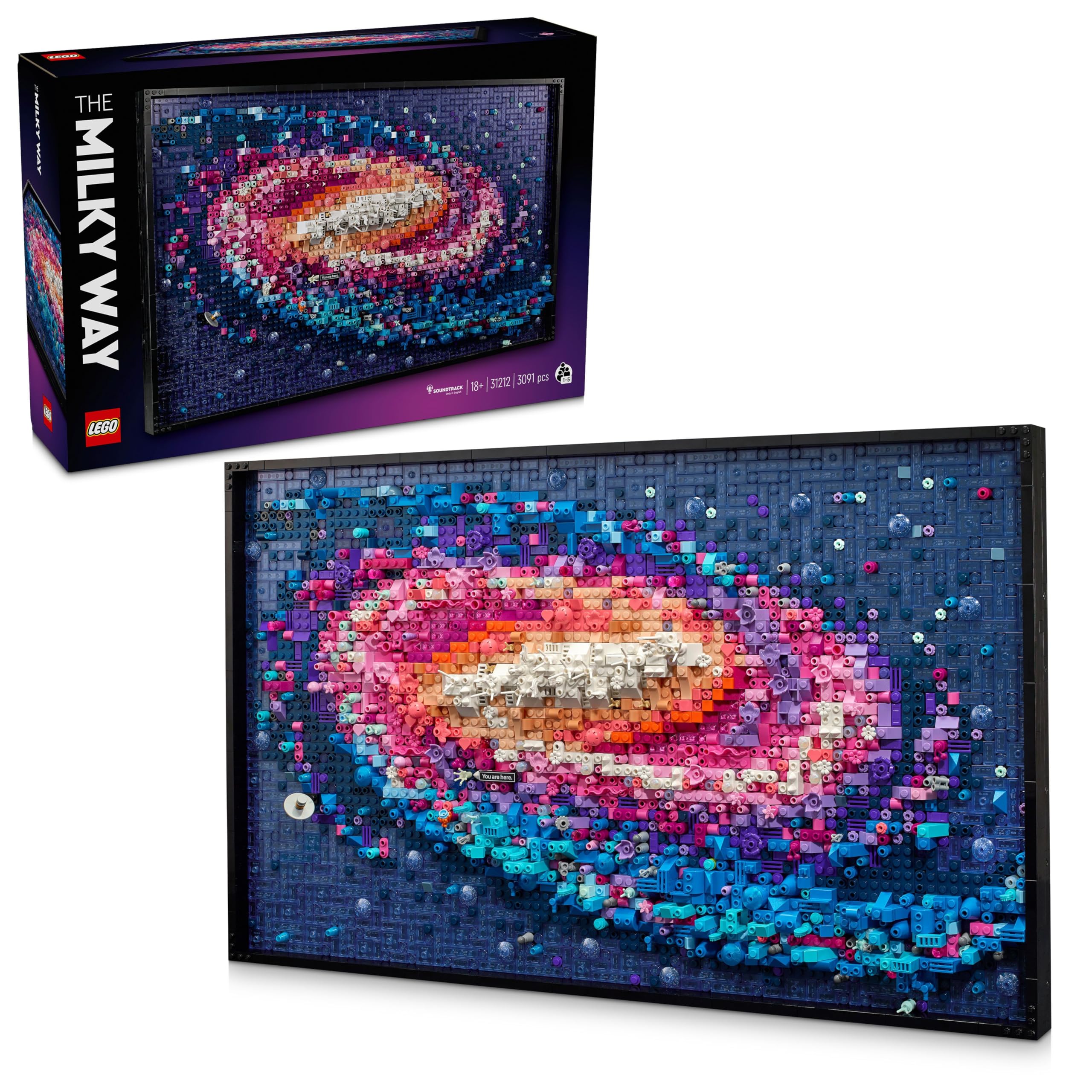 مجموعه هنر دیواری کهکشان راه شیری LEGO® Art 31212