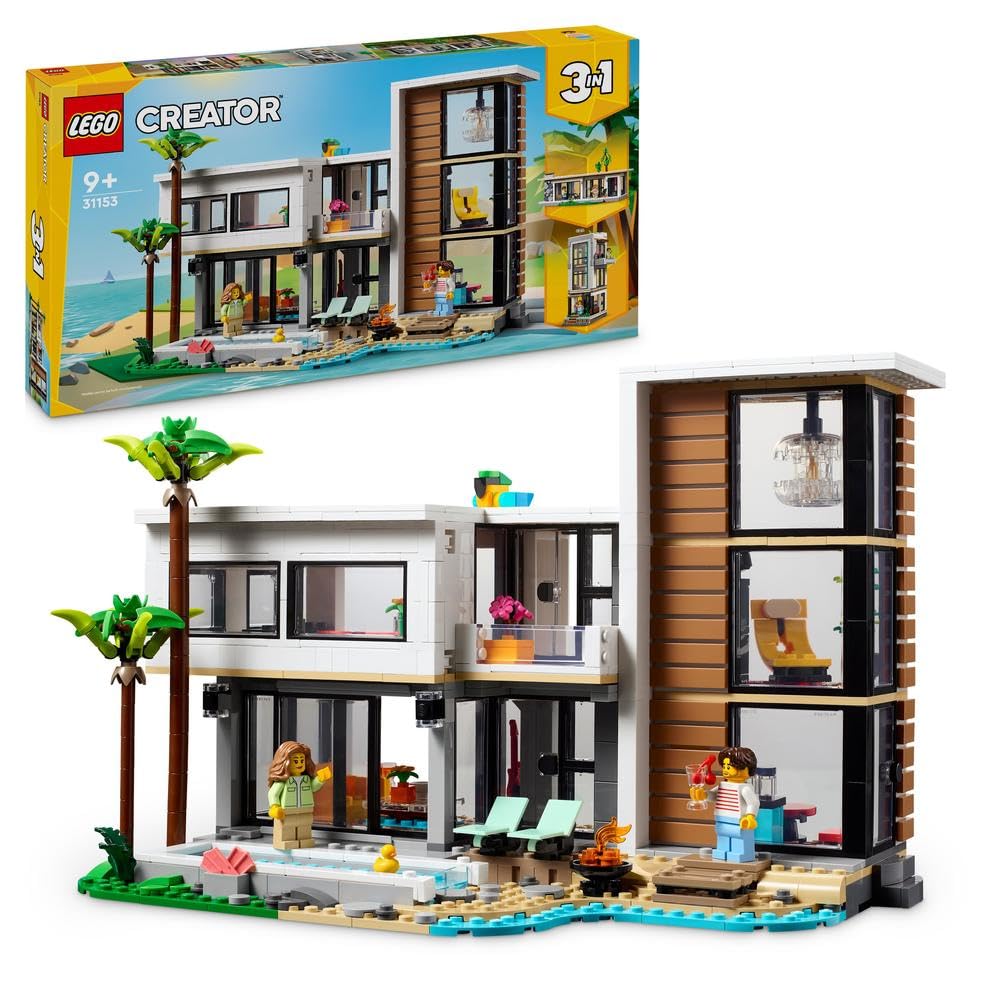 مجموعه ساخت سه‌ستاره شهری به کلبه جنگلی LEGO Creator 3in1 به عنوان یک هدیه ایده‌آل برای پسران و دختران 9 ساله و بالاتر 31153