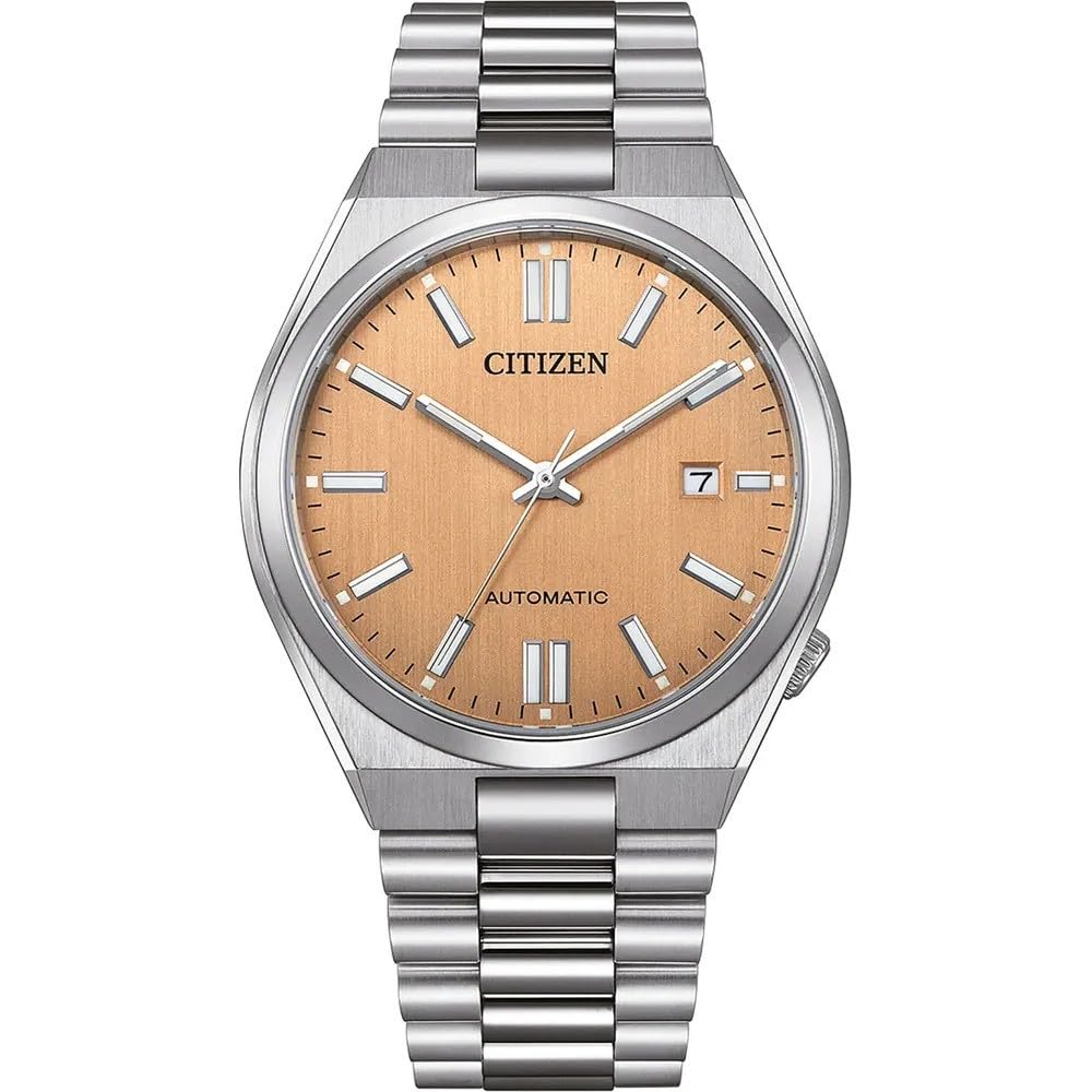 ساعت تقوا مردانه Citizen Tsuyosa اتوماتیک آنالوگ نقره ای قهوه ای