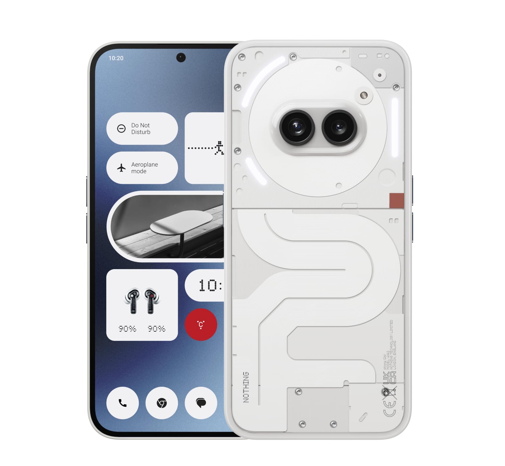 تلفن هیچ‌چیز (2a) 5G 256GB ذخیره‌سازی + 12GB RAM، 6.7 اینچ، آنلاک Nothing OS اسمارتفون (شیرین)