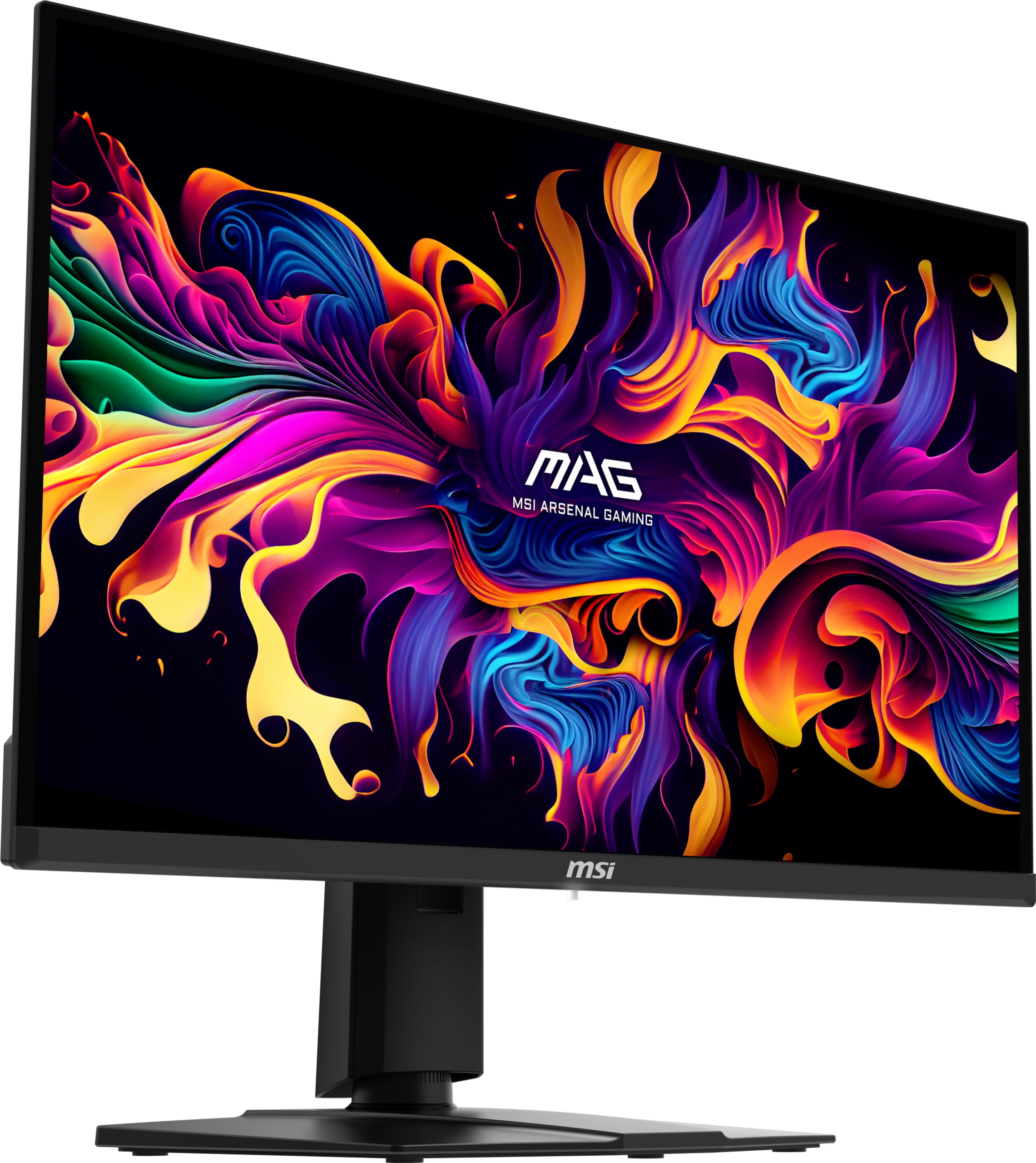 MSI MAG 271QPX QD-OLED، مانیتور بازی 27 اینچ OLED، 2560 × 1440 (QHD)، زمان پاسخ OLED 0.03 میلی ثانیه، 360Hz، HDR 400 سیاه و رنگی واقعی، پورت HDMI، پورت DP، USB نوع C، تیلت، ارتفاع