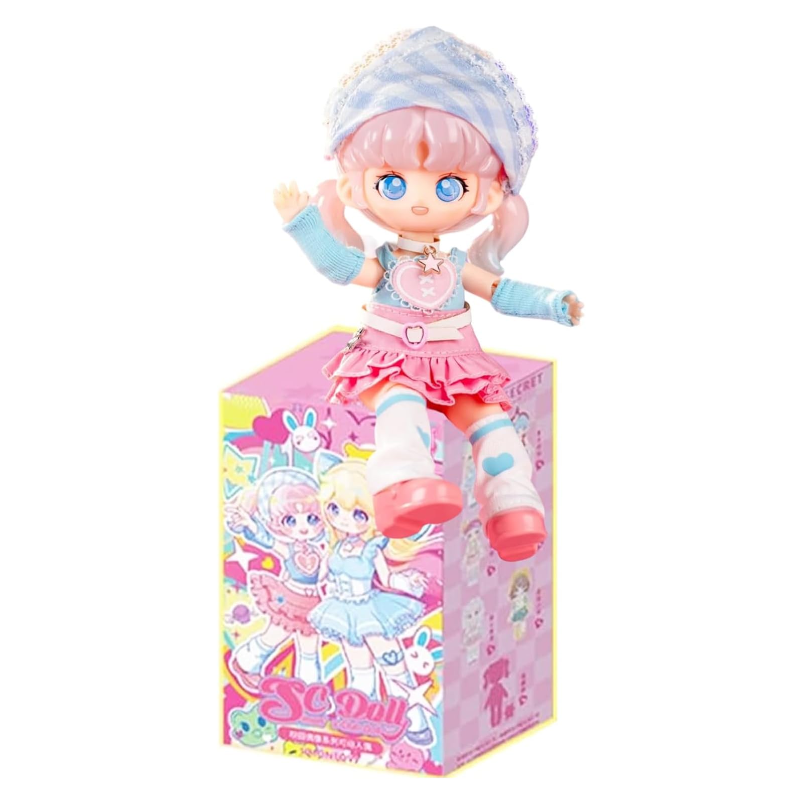 عروسک BJD کلمبو بلایند باکس، عروسک گوشتی 1/12 دم‌بند عروسک بال‌جوینت تینار مجموعه آیدول دانشجویی، عروسک‌های زیبا مناسب برای هدایا (1 جعبه تکی)