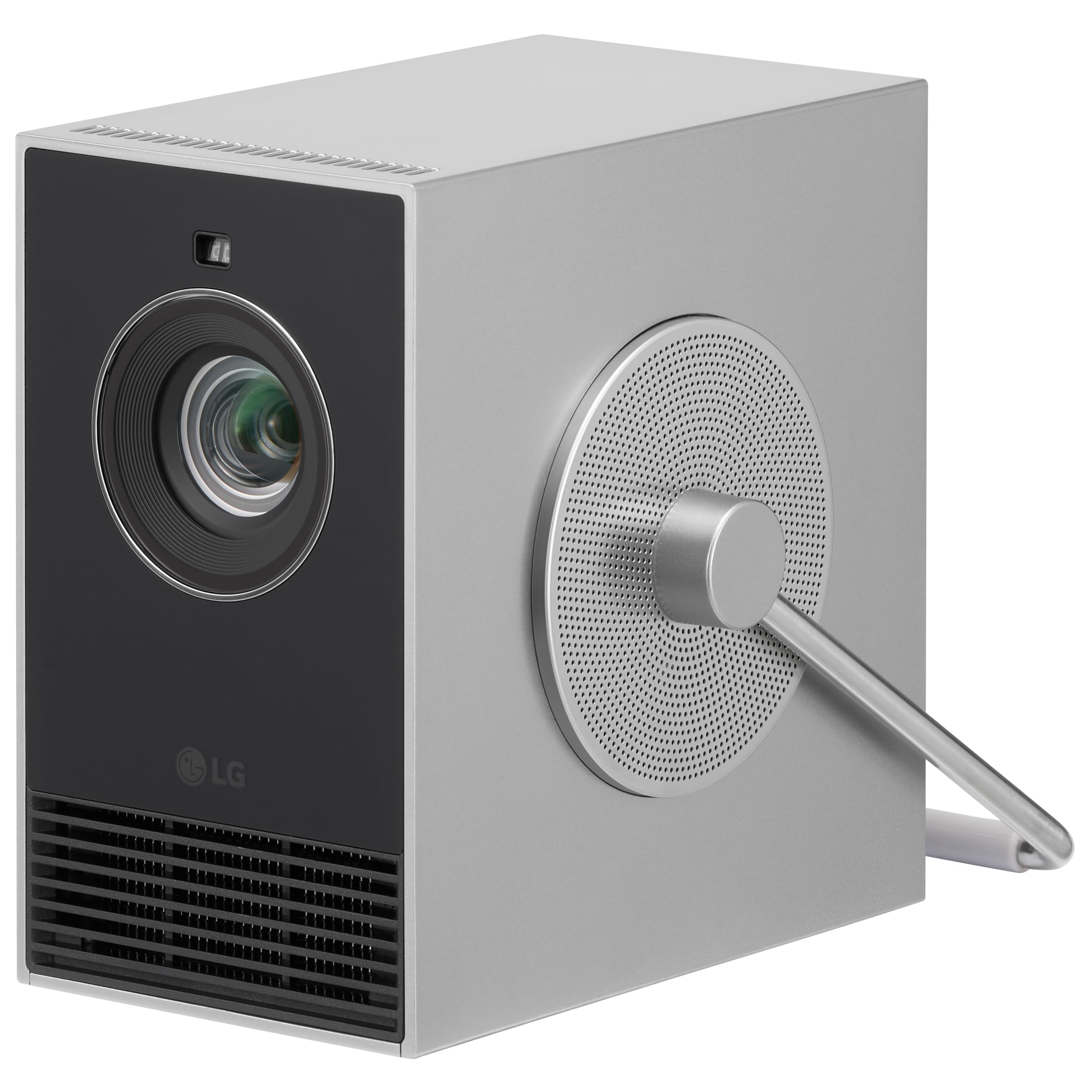 پروژکتور قابل حمل هوشمند 4K LG CineBeam Q HU710PB با تنظیم خودکار صفحه، فوکوس خودکار، لیزر RGB، تا 154٪ DCI-P3