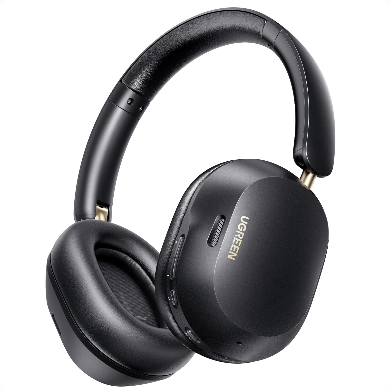 هدفون بی‌سیم UGREEN HiTune Max5C، ۷۵ ساعت پخش، لغوی سر و صدای تطبیقی، صدای باکیفیت بالا بلوتوث ۵.۴، هدفون‌های اور-ایر، EQ سفارشی از طریق اپلیکیشن، گوشی‌های رترکتابل قابل انعطاف Max5C مشکی