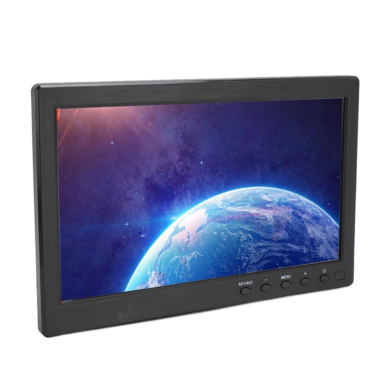 مانیتور قابل حمل Bewinner 10.1 اینچ، صفحه نمایش HD، با کنترل از راه دور، بلندگو داخلی، پشتیبانی از VGA/AV/BNC برای سیستم PC CCTV POS (پلاگ انگلیسی)، کد محصول Bewinner0povx3m492-12