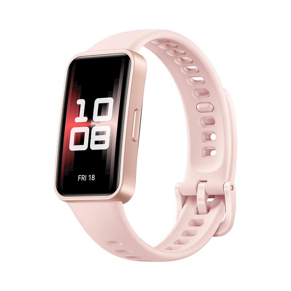 HUAWEI Band 9، قابلیت استفاده طولانی مدت راحت، پیگیری خواب، شارژ سریع، باتری قوی، تنظیمات هوشمند روشنایی، 100 حالت تمرین مختلف، سازگار با iOS و Android، صورتی