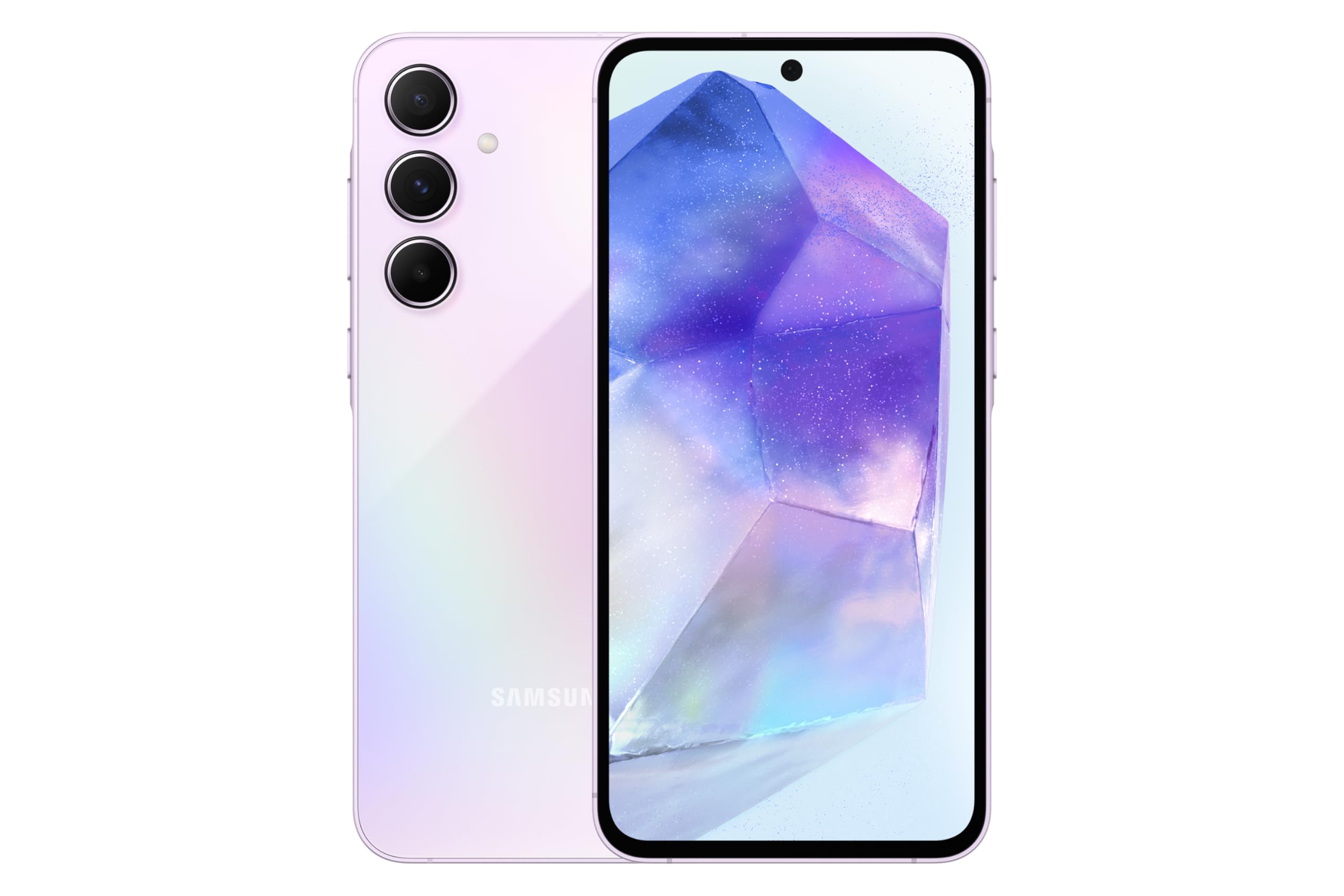 Samsung گلکسی A55 5G، 128 گیگابایت حافظه ذخیره سازی، 8 گیگابایت رم، اندروید اسمارت فون، لیلاک شگفت‌انگیز (نسخه امارات) نسخه امارات (گارانتی تولید کننده 1 ساله) لیلاک 128 گیگابایت