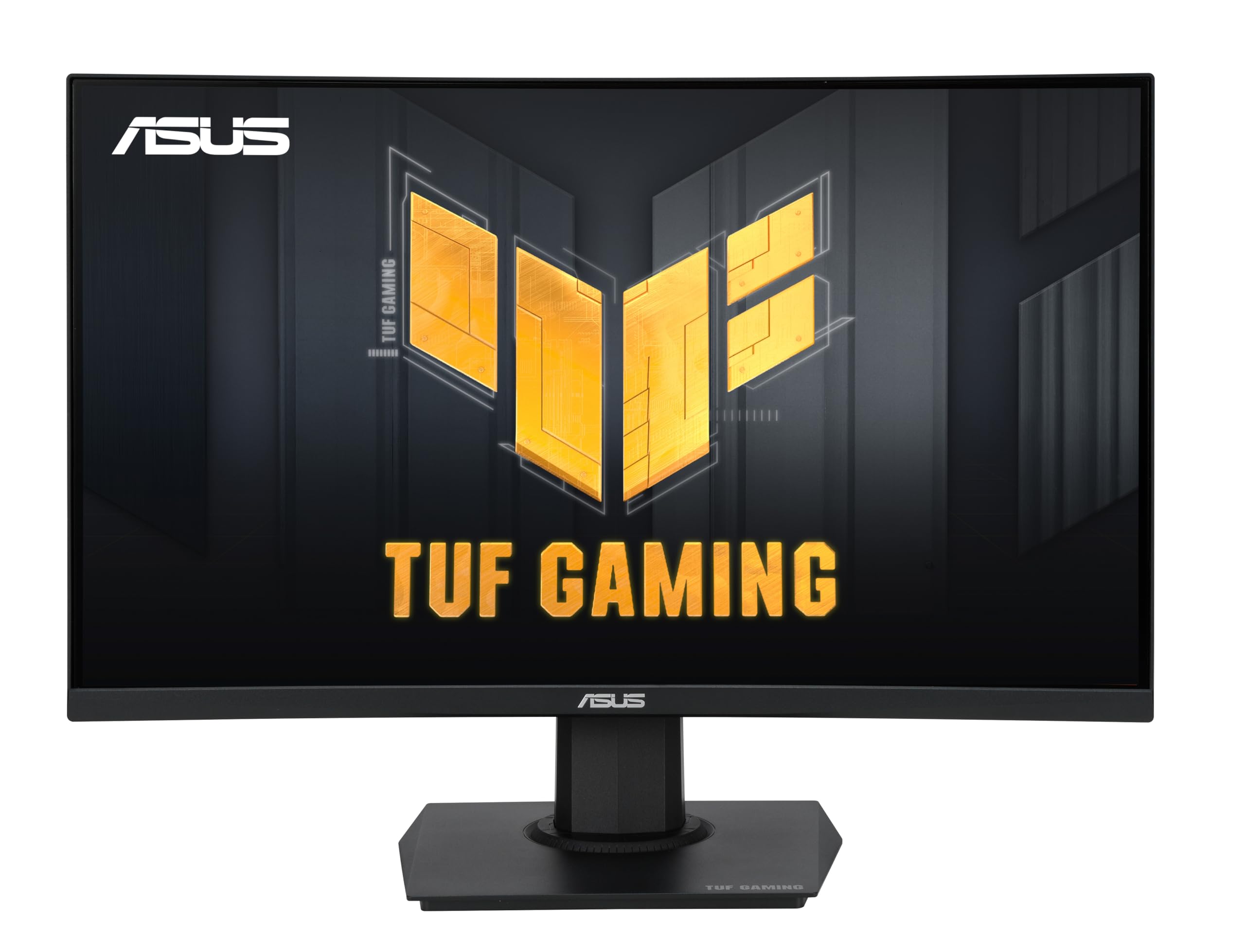 صفحه نمایش منحنی شده ASUS TUF Gaming 24 اینچ (نمایش 23.6 اینچ) (VG24VQER) - FHD، 180Hz، 1ms، DCI-P3 90٪، همگام‌سازی شفافیت حرکت پایین بسیار کم، FreeSync، افزایش سایه، مراقبت از چشم، مرکز DisplayWidget، گارانتی 3 ساله 24 اینچ منحنی FHD 180Hz FreeSync