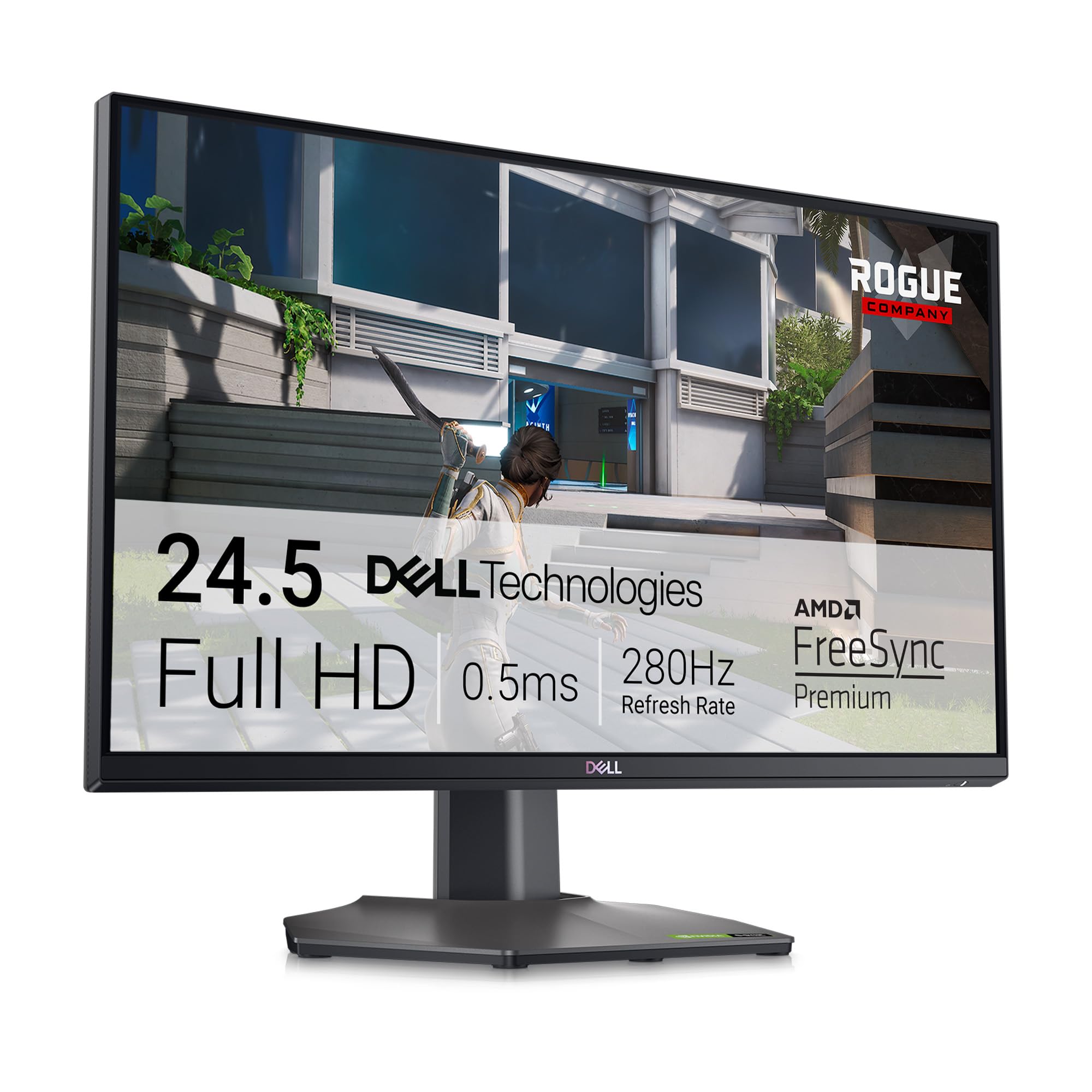 پهباد Dell 25 اینچی برای بازی - G2524H| Full HD (1080p) 1920 x 1080 در 280 هرتز| سازگار با NVIDIA® G-SYNC®, AMD FreeSync™ Premium, VESA AdaptiveSync| HDMI+DP| گارانتی 3 ساله