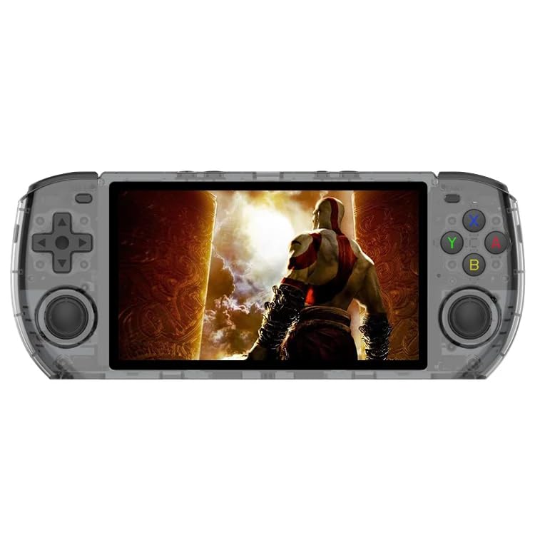 کنسول بازی قابل حمل POWKIDDY RGB10 MAX3، دارای صفحه نمایش 5 اینچی IPS، کنسول بازی ویدئویی رترو منبع باز لینوکس با کارت TF ۱۲۸ گیگابایتی و بیش از ۲۰۰۰۰ بازی، پشتیبانی از WiFi و بلوتوث