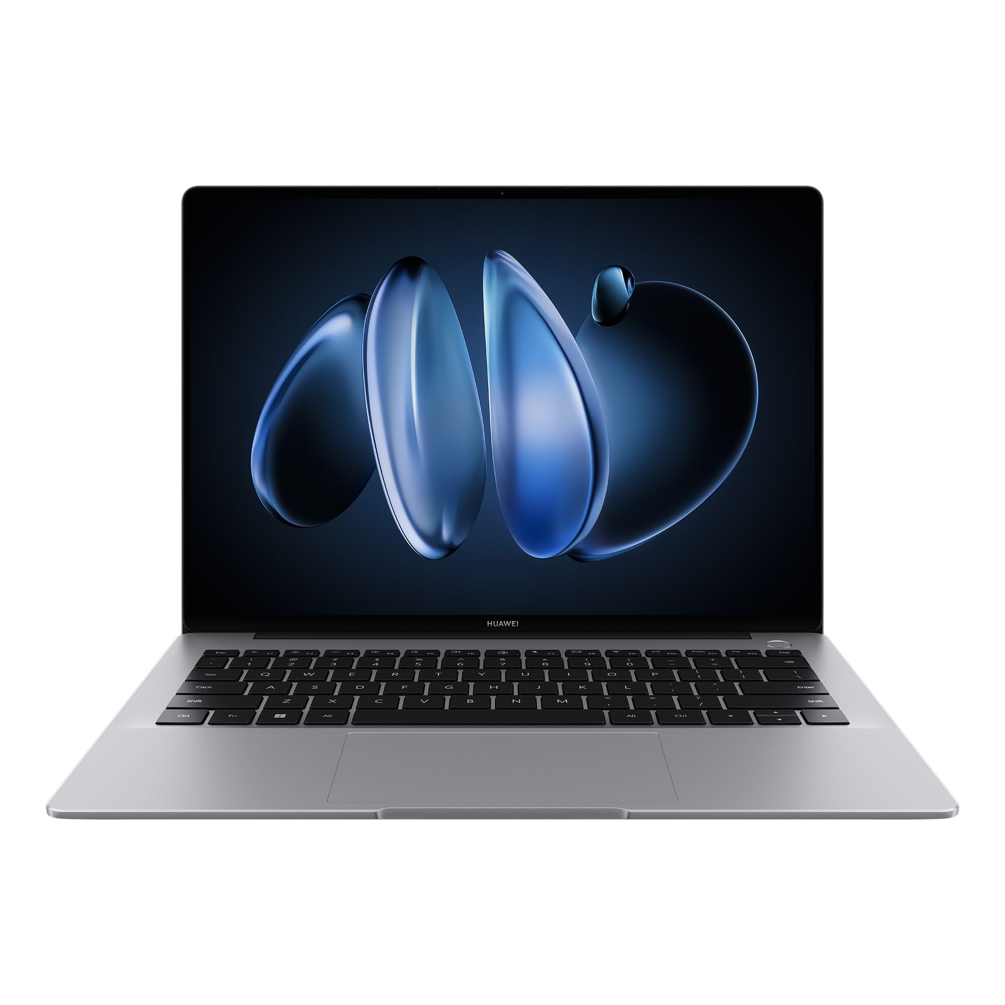 لپ تاپ اولتراسلیم HUAWEI (به‌روزرسانی شده) MateBook 14 با صفحه نمایش OLED 2.8K 14.2 اینچی با کنترل لمسی، طراحی فوق العاده نازک، پردازنده‌های هوشمند اینتل Core Ultra 5، 16 گیگابایت حافظه RAM و 512 گیگابایت حافظه داخلی، پخش ویدئویی 19 ساعته پیوسته، رنگ مشکی-فضایی