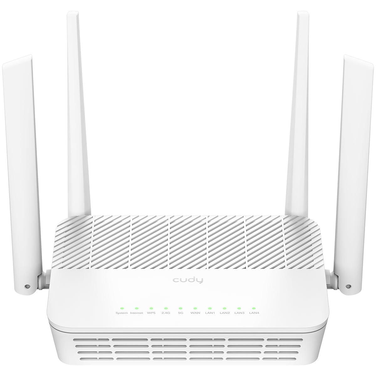 مسیریاب مش Cudy WR3000S AX3000 Dual Band WiFi 6، دارای 5 پورت اترنت RJ45 گیگابیت، 4 آنتن، MU-MIMO، OpenVPN، Wireguard، Zerotier، VPN Ipsec، برنامه ابر