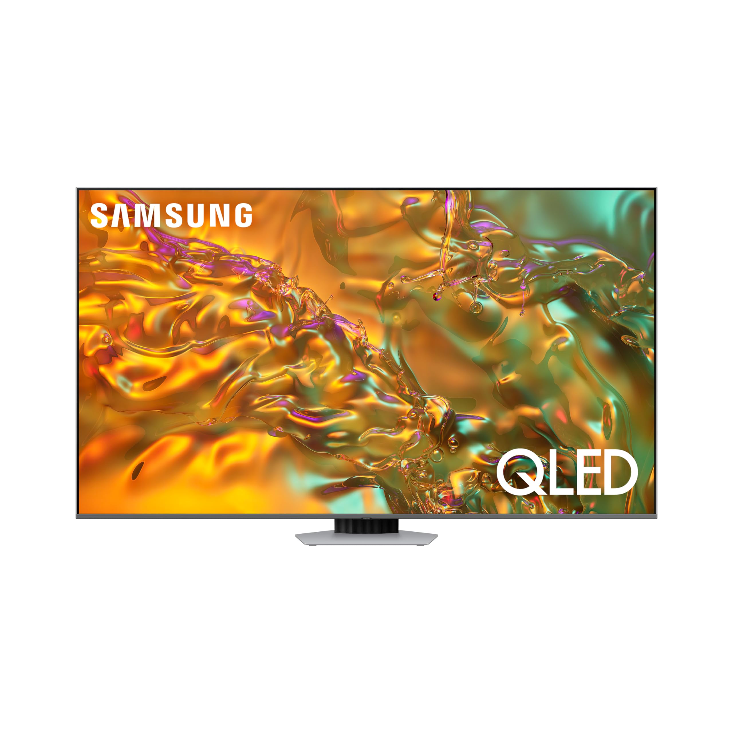 تلویزیون هوشمند سامسونگ، تلویزیون بزرگ، QLED، Q80D، 75 اینچ، 2024، پردازنده هوش مصنوعی نسل دوم NQ4، ارتقا به 4K با هوش مصنوعی، آرایه کامل مستقیم، سامسونگ TV Plus، نقره ای اکلیپس، QA75Q80DAUXZN