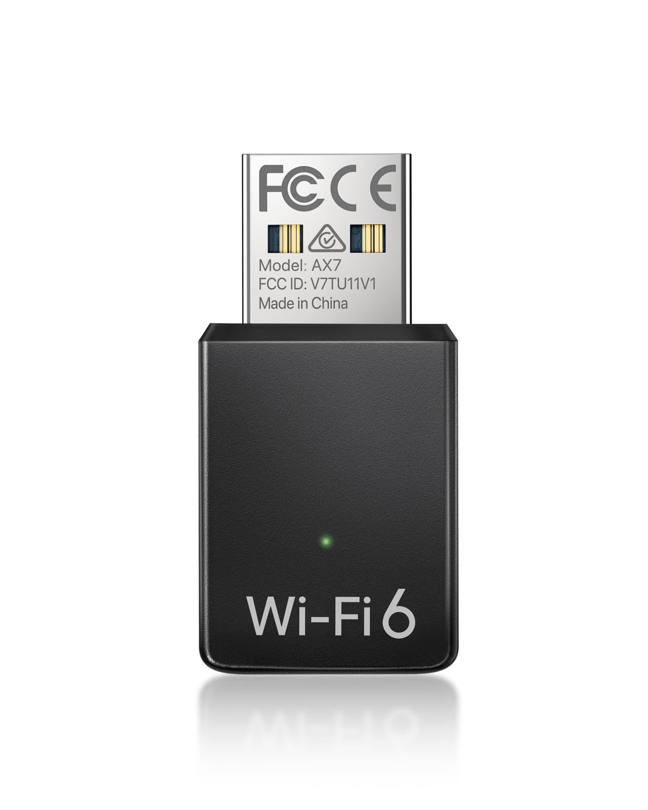 آداپتور WiFi USB BrosTrend AX900 برای رایانه رومیزی و لپ تاپ، آداپتور WiFi 6 مینی برای ویندوز ۱۱/۱۰/۷، دانگل بی‌سیم ۶ USB دو بانده ۵ گیگاهرتز ۶۰۰ مگابیت بر ثانیه + ۲.۴ گیگاهرتز ۲۸۶ مگابیت بر ثانیه، دانگل بی‌سیم یو اس بی ۲.۰