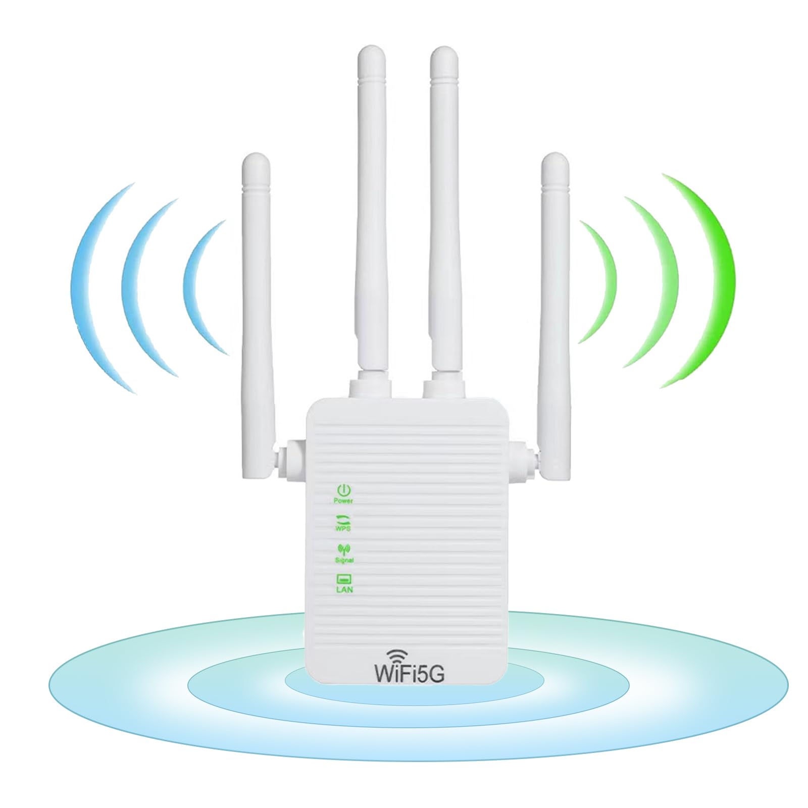 ترجمه: 
تقویت‌کننده WiFi، تقویت‌کننده سیگنال گسترده WiFi، فرکانس دوتایی 5G 1200 مگابایت بر ثانیه، تقویت کننده اینترنت کوچک و کم جا برای منزل، تکنولوژی پخش سیگنال بی‌سیم