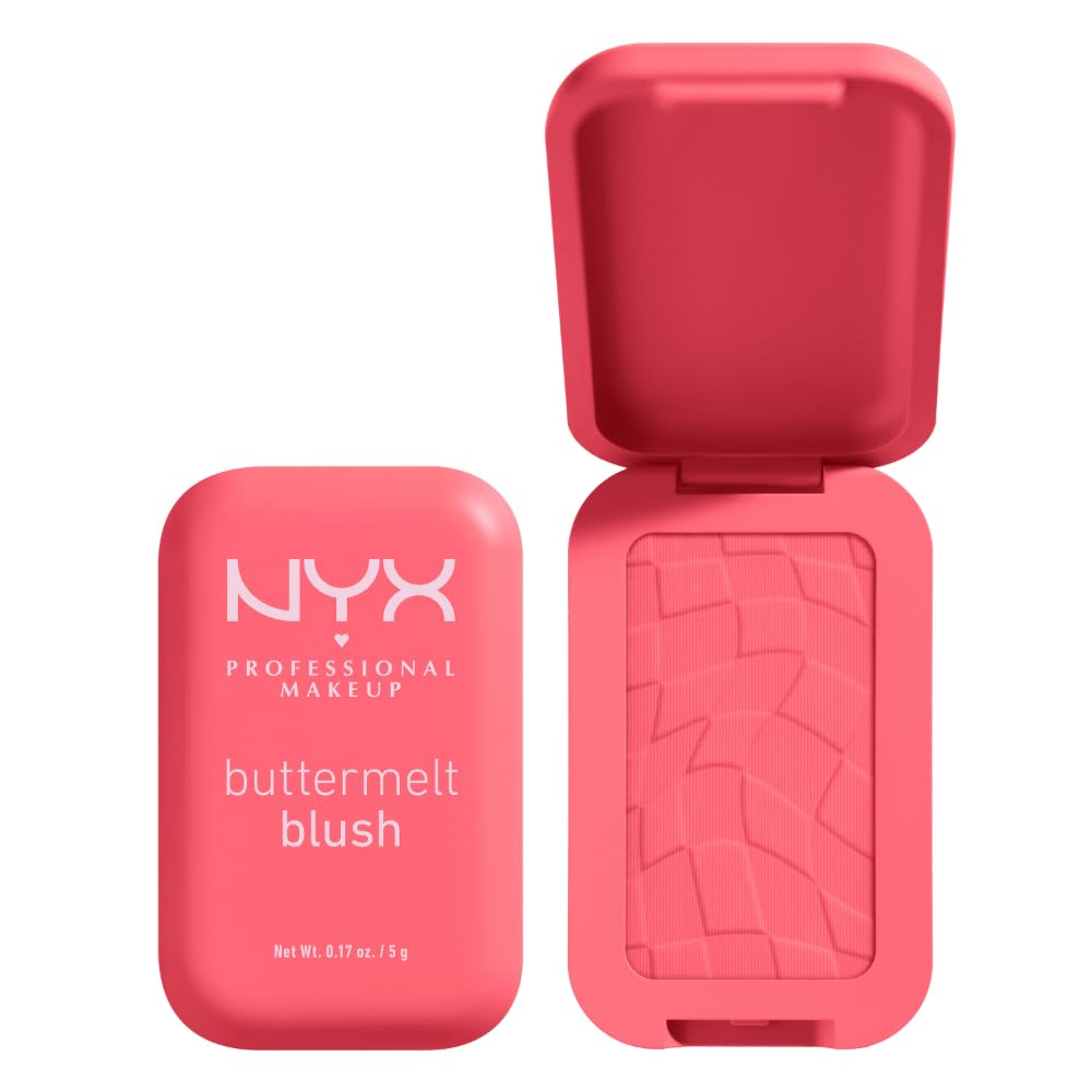 رنگ‌گریم حرفه‌ای NYX Professional Makeup Buttermelt Blush، پودر گونه‌ای، تا ۱۲ ساعت ماندگاری، ضد پاک شدن و انتقال، بهت میدونی که همین.