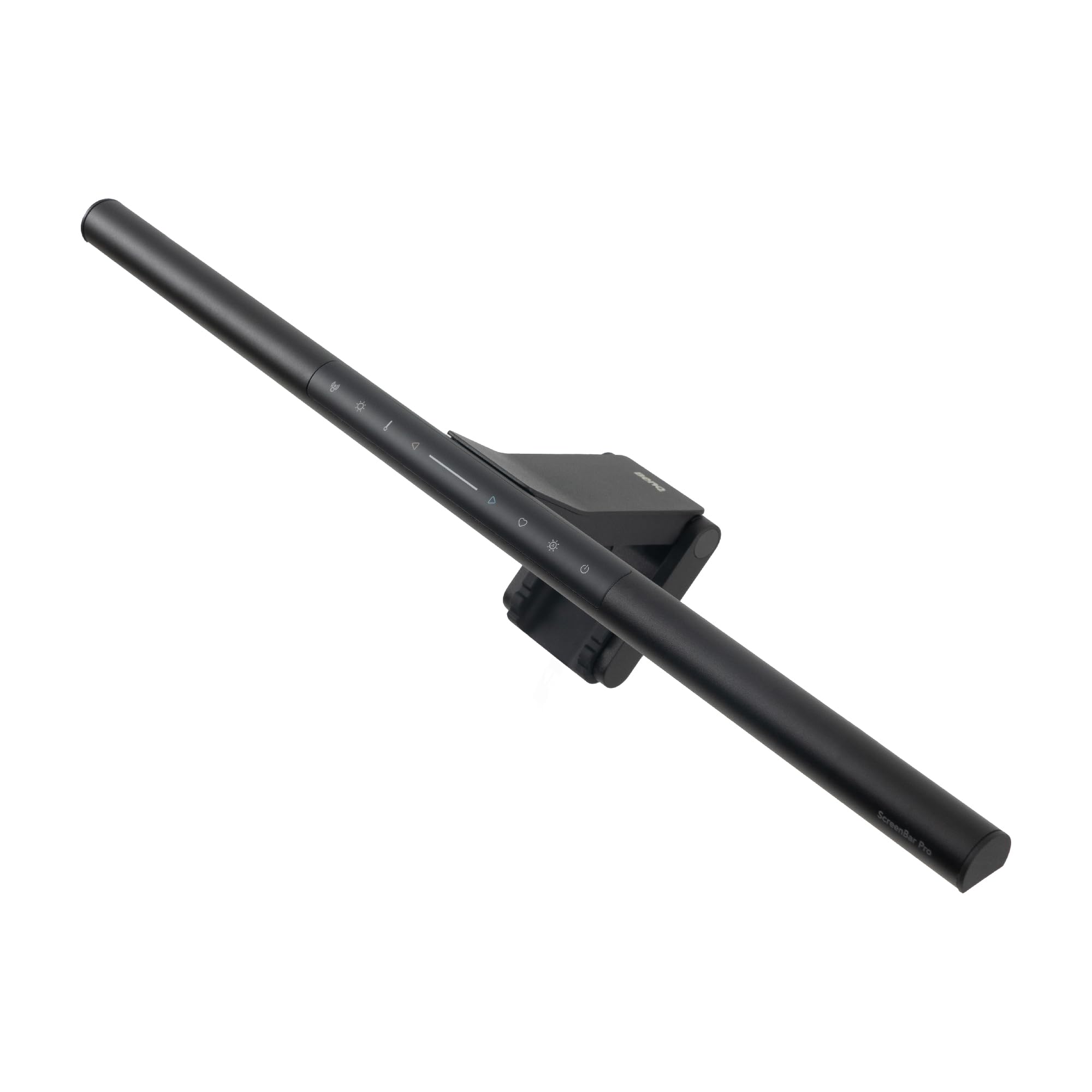 لامپ نور LED BenQ ScreenBar Pro (مشکی) / روشنایی الحاقیله دور/ سنسور حرکت / روشنایی قابل تنظیم و دمای رنگ / نور مراقبت از چشم / بدون تابش نور صفحه / صرفه جویی در فضا / مانیتورهای خمیده / USB-C خاکستری مات