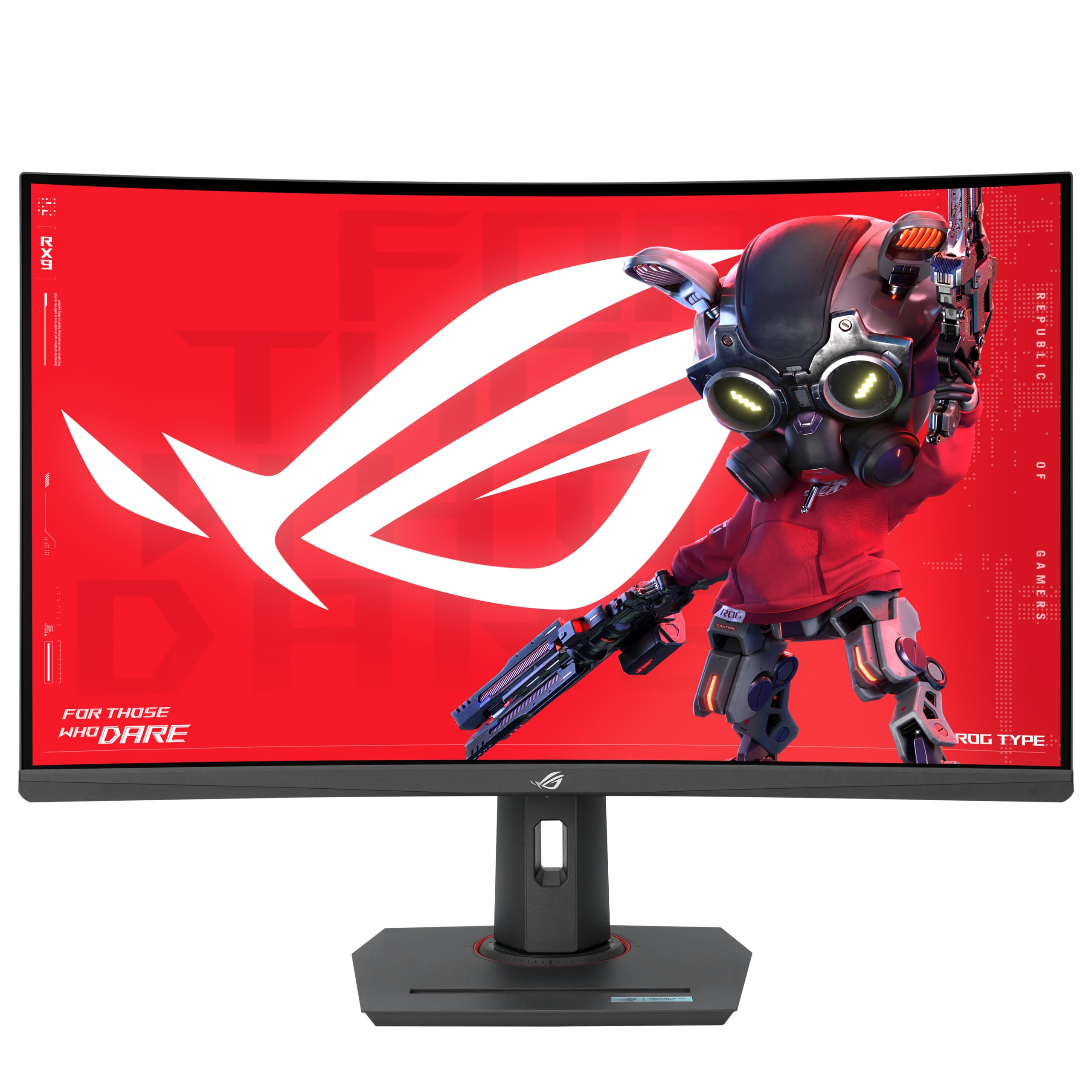 مانیتور بازی ASUS ROG Strix 32 اینچ 1440P USB-C منحنی HDR (XG32WCS) - QHD، 180Hz، 1ms، VA سریع، هماهنگی شفافیت حرکت پایین بی‌وقفه، FreeSync، DisplayWidget، سوکت تریپاد، تکنولوژی هوش مصنوعی، گارانتی 3 ساله 32 اینچ VA سریع منحنی 180Hz QHD